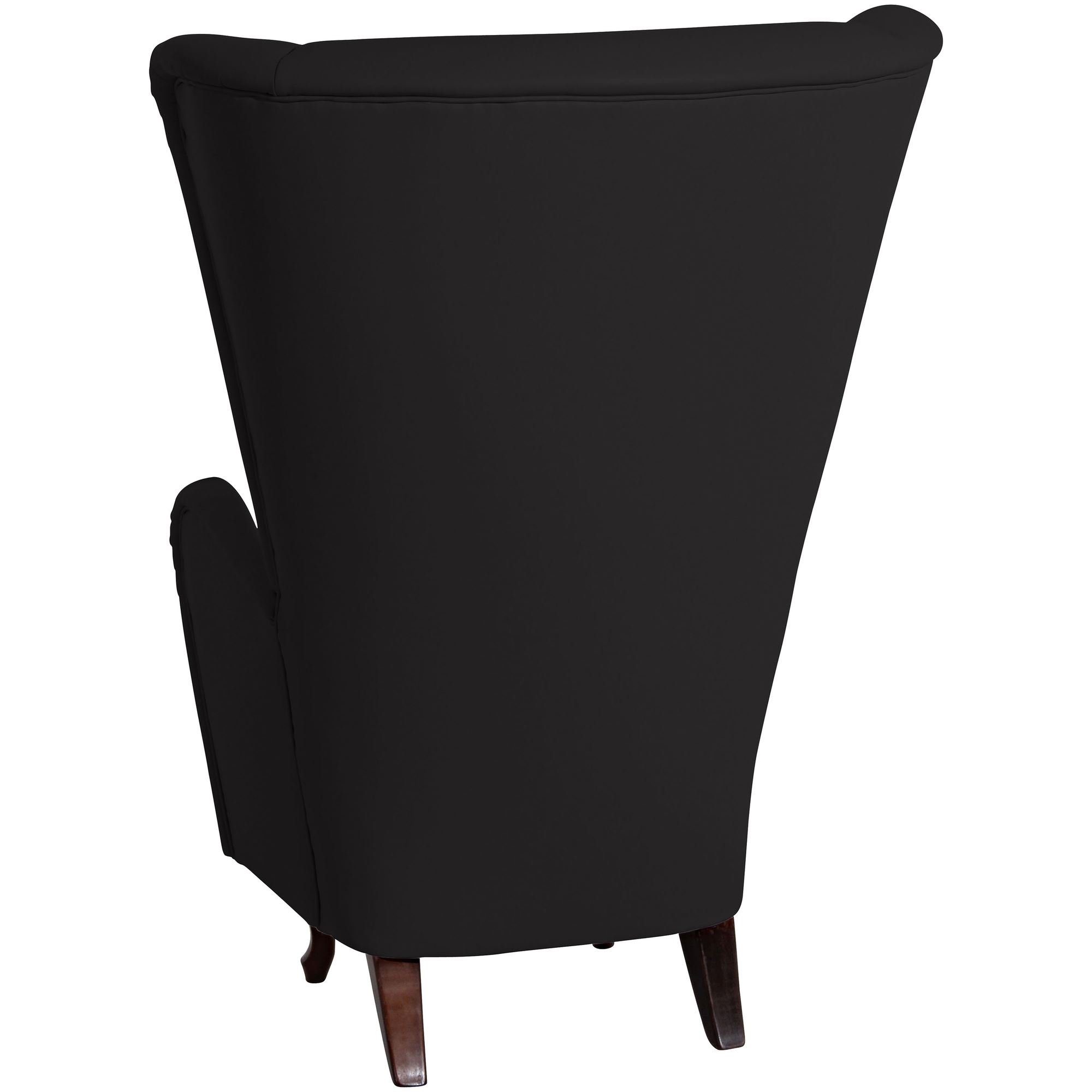 58 aufm Kostenlosem Hochlehnsessel (Sparpreis Kessel Buche Sitz nussbaum Kailey Kunstleder 1-St), Sessel dunkel verarbeitet,bequemer schwarz hochwertig Versand, Bezug / inkl