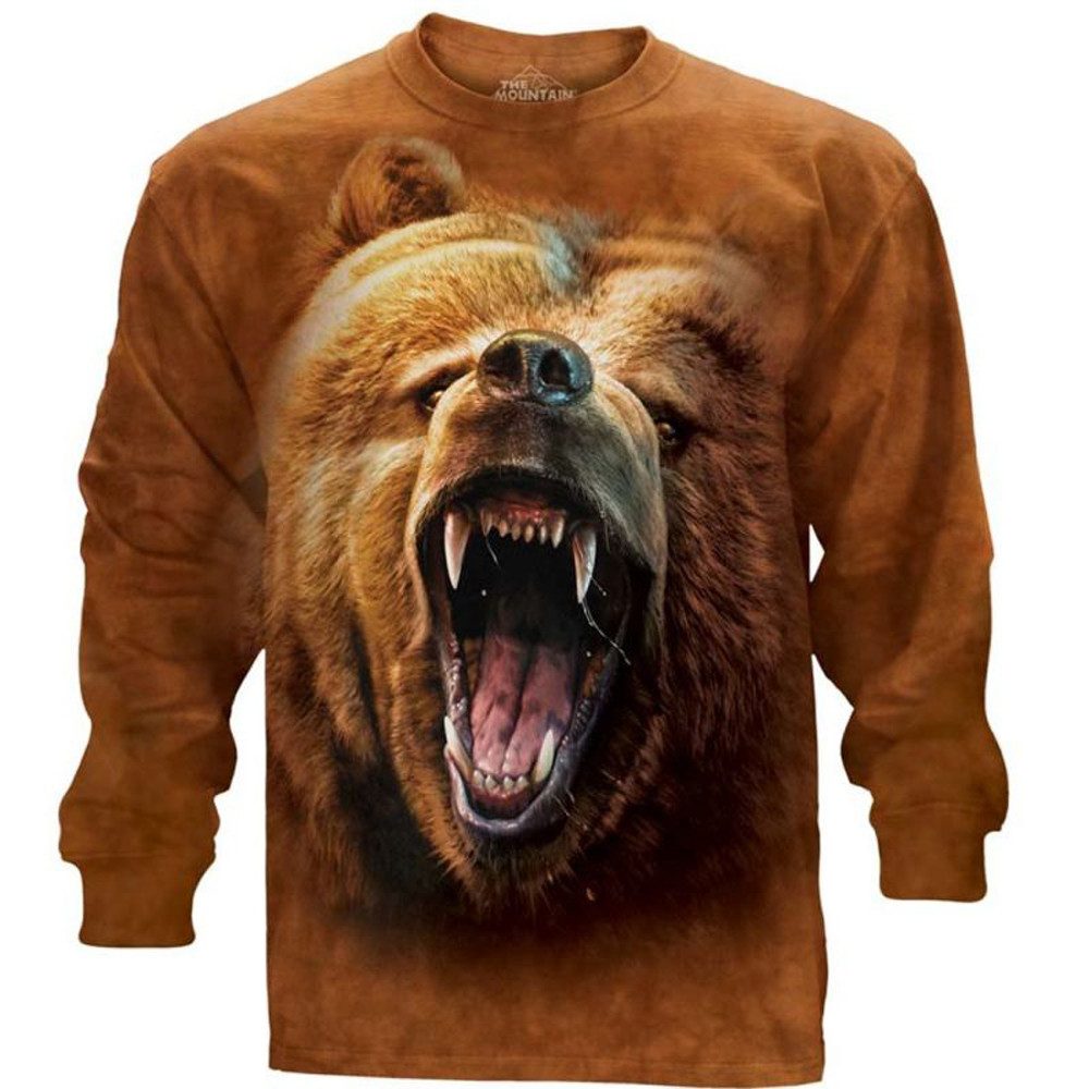 The Mountain Longsleeve Grizzly Growl Bär