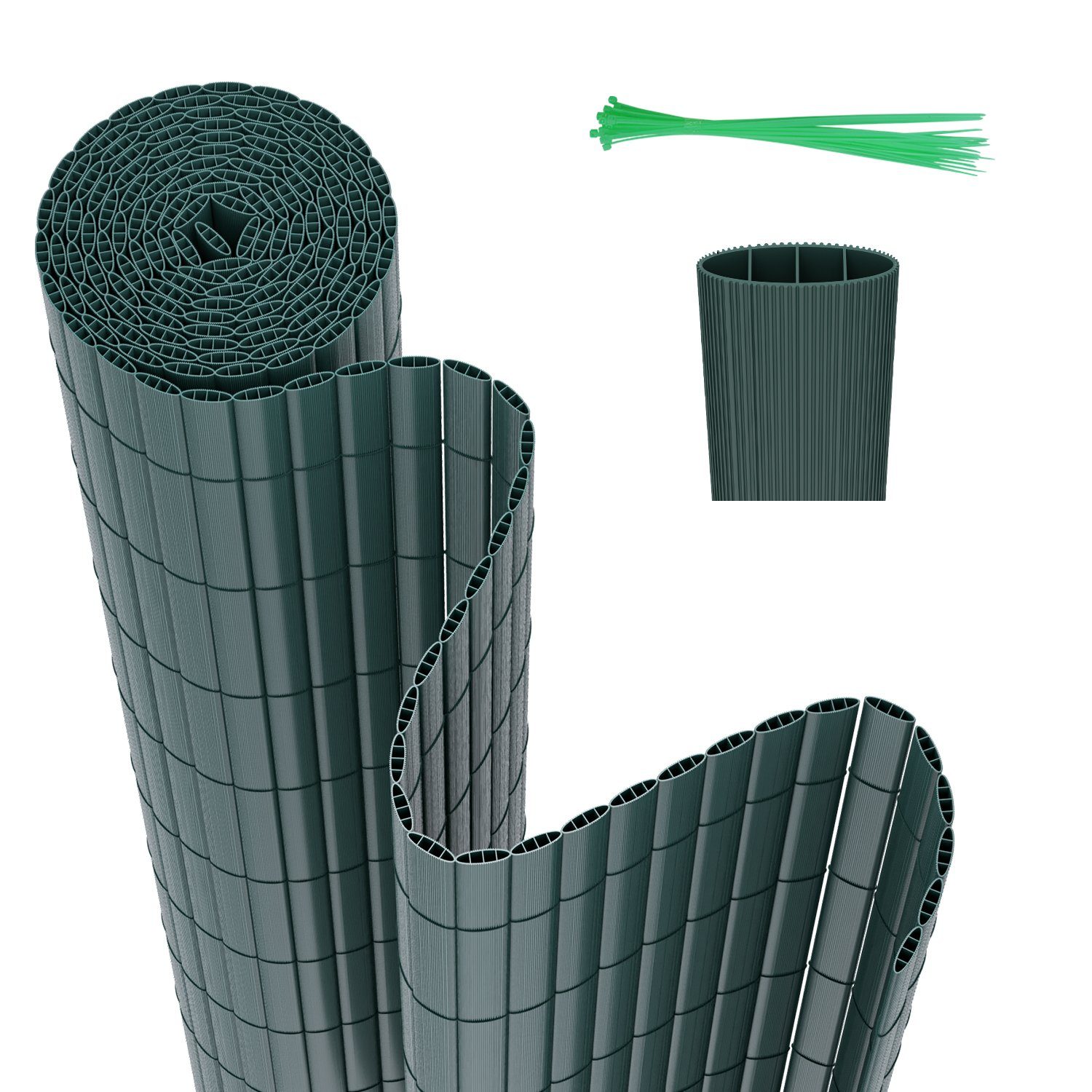 Clanmacy Balkonsichtschutz PVC Sichtschutzmatte Zaun mit günstig online kaufen