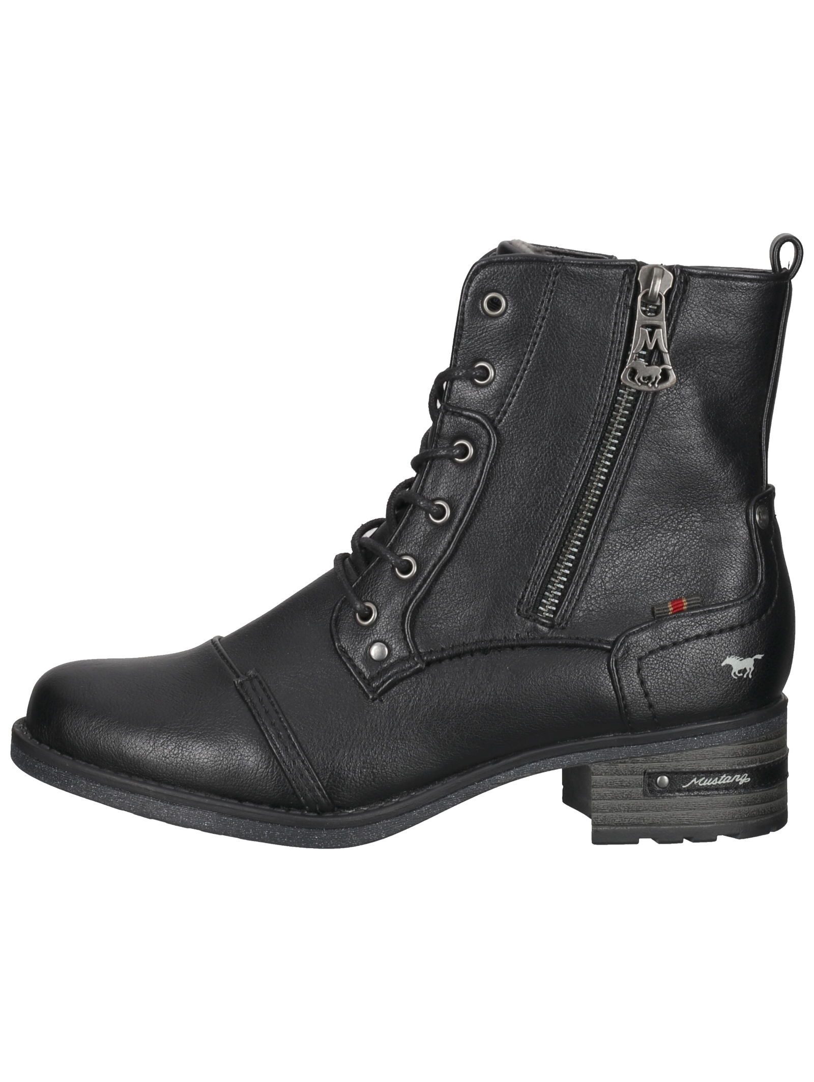 MUSTANG Stiefelette Lederimitat Schnürstiefelette günstig online kaufen