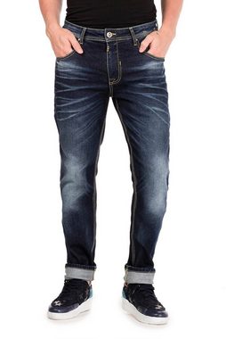 Cipo & Baxx Slim-fit-Jeans im Washed-Look in Straight Fit