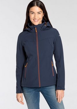 Icepeak Softshelljacke D SOFTSHELLJACKE BRENHAM mit hohem Stehkragen