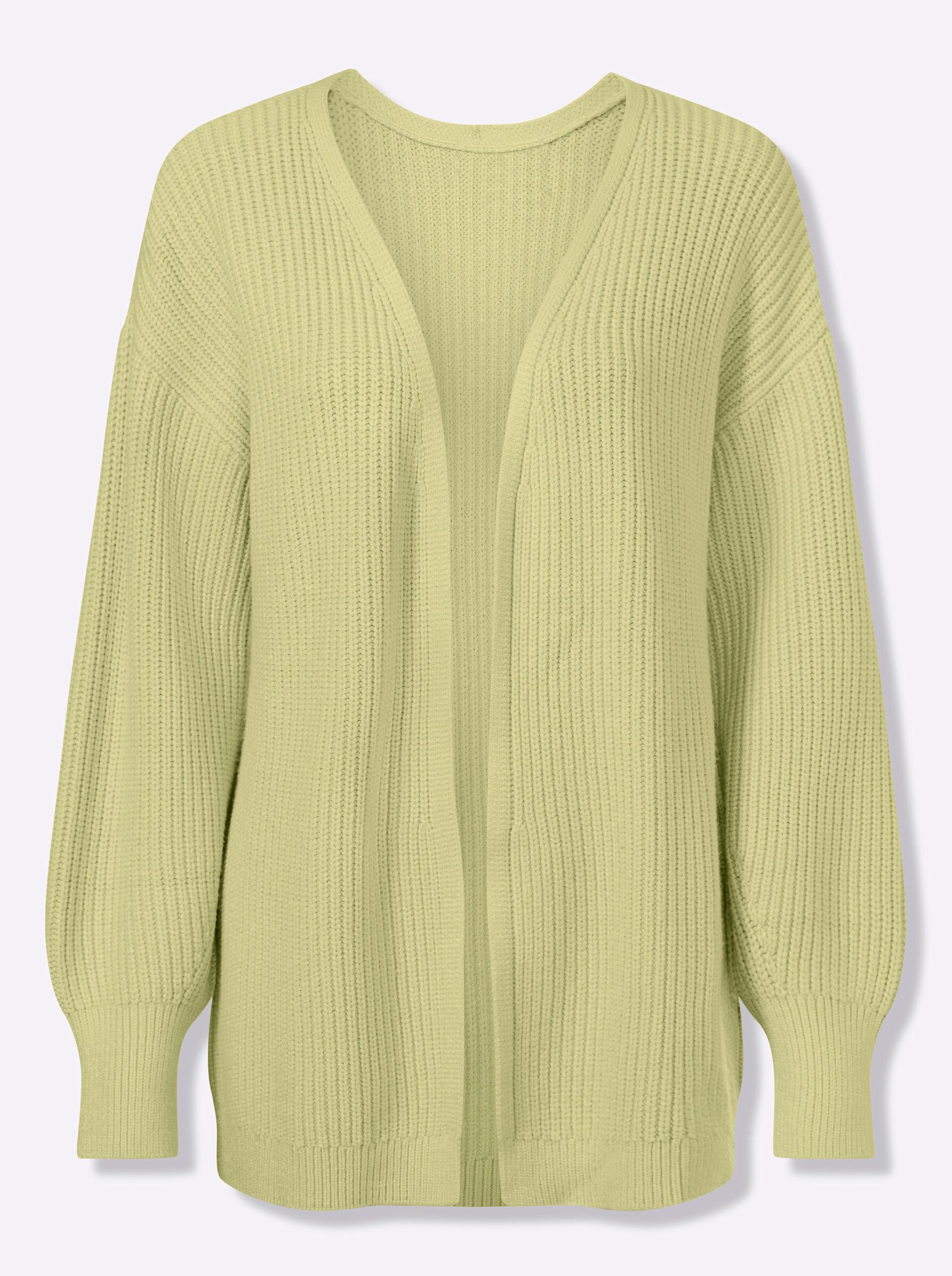 Strickjacke Strickjacke Langarm Rippoptik