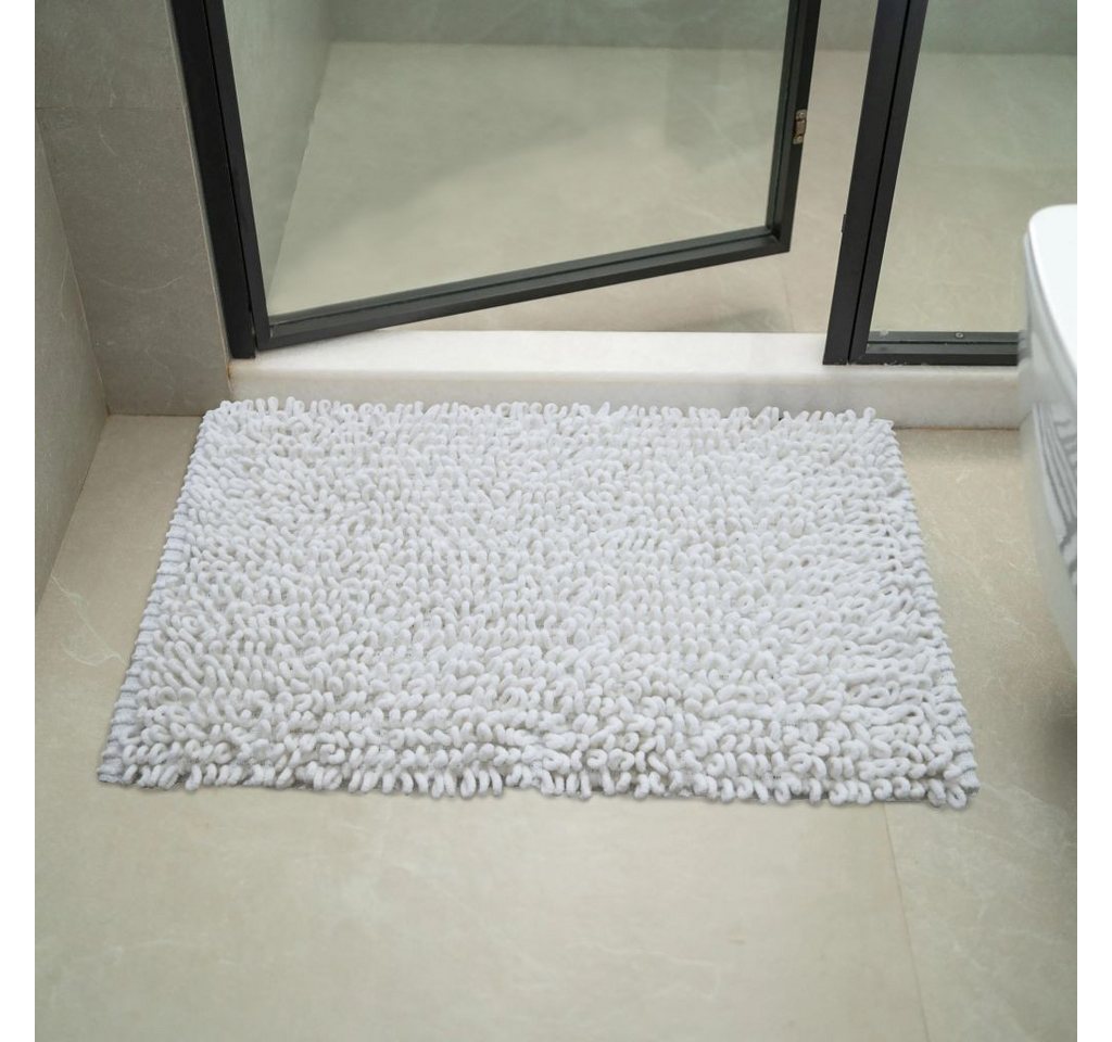 K-HOME Badematte SLING, Badvorleger, Badezimmer Teppich, sehr weiche dichte Fasern, schnell trocknend, fusselfreier Badteppich