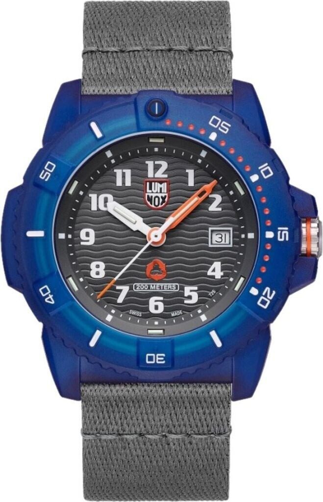 Luminox Schweizer Uhr Herren Uhr XS.8902.ECO, TIDE MATERIAL, BLUE/D.GREY Neu, Luminox Light Technology: Dauerhaftes Leuchten für bis zu 25 Jahre