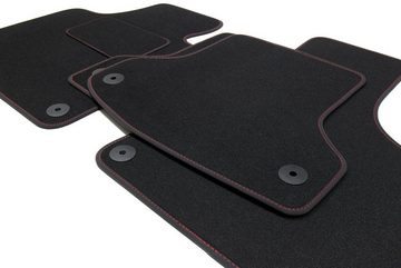 teileplus24 Auto-Fußmatten V341 Velours Fußmatten kompatibel mit Seat Arona 6P Xcellence 2017-