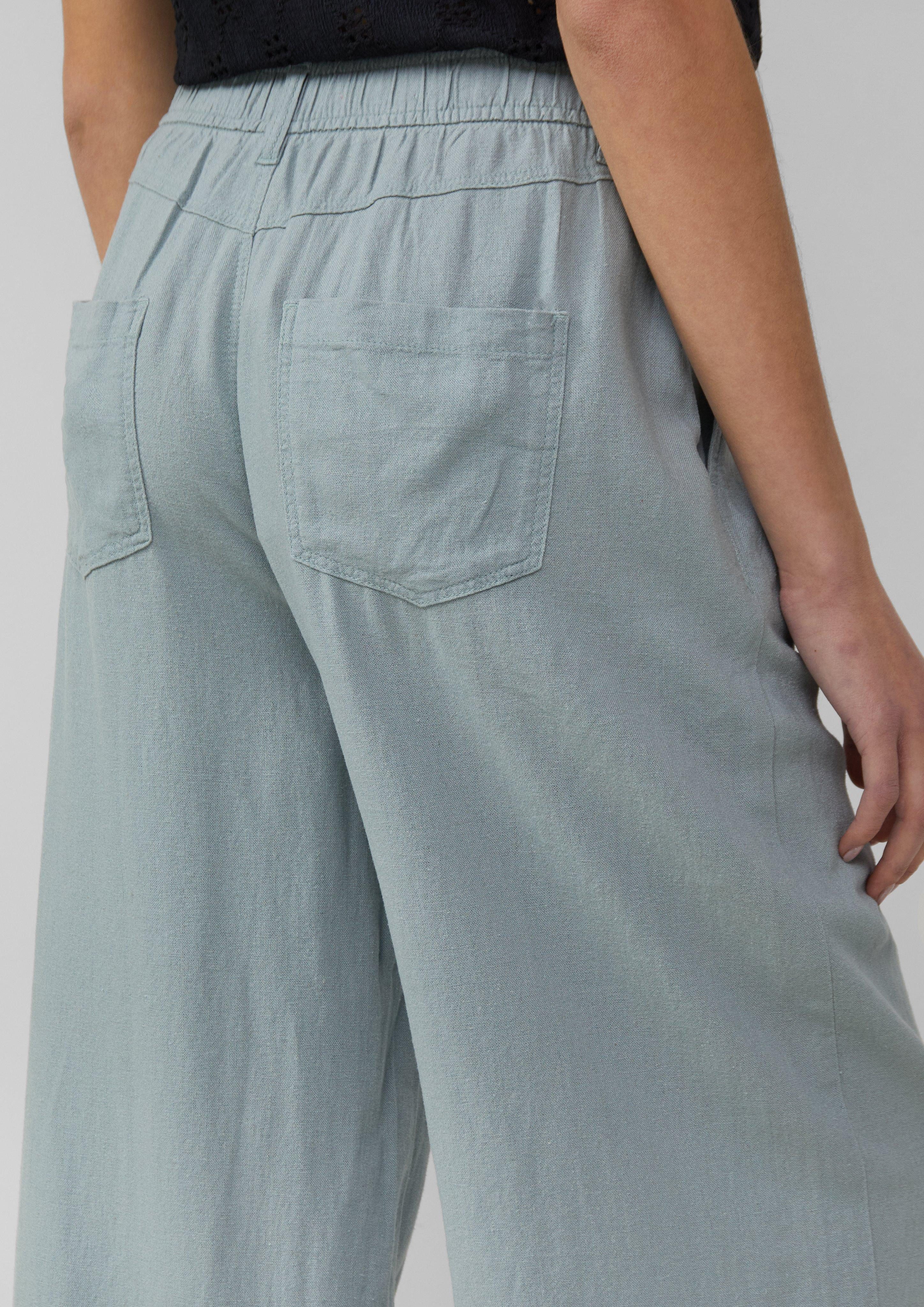 QS 7/8-Hose Culotte aus Leinenmix günstig online kaufen