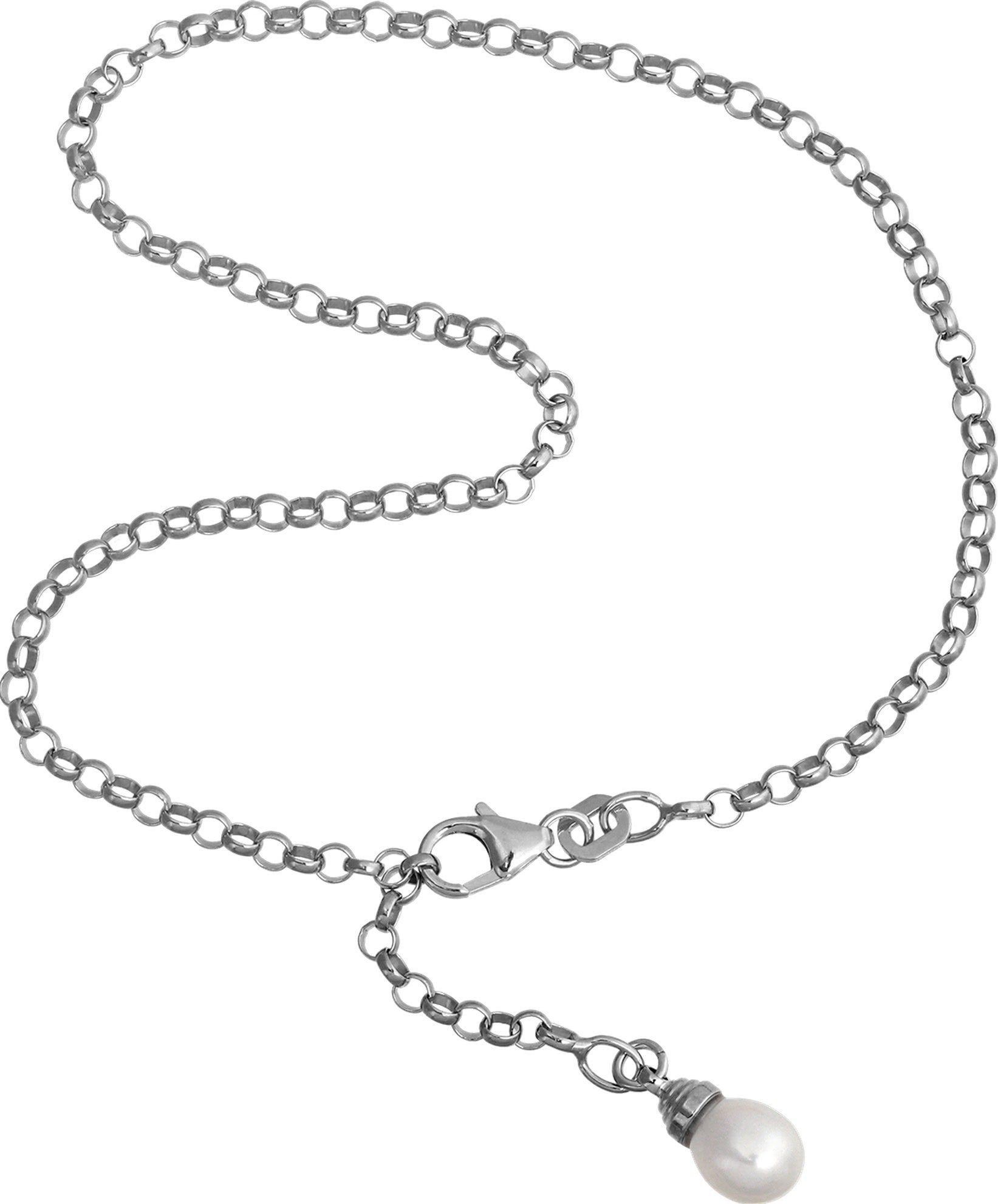 SilberDream Fußkette mit Anhänger SilberDream Fußkette weiß für Damen 925 (Fußkette), Damen Fußkette aus 925 Sterling Silber, Farbe: weiß