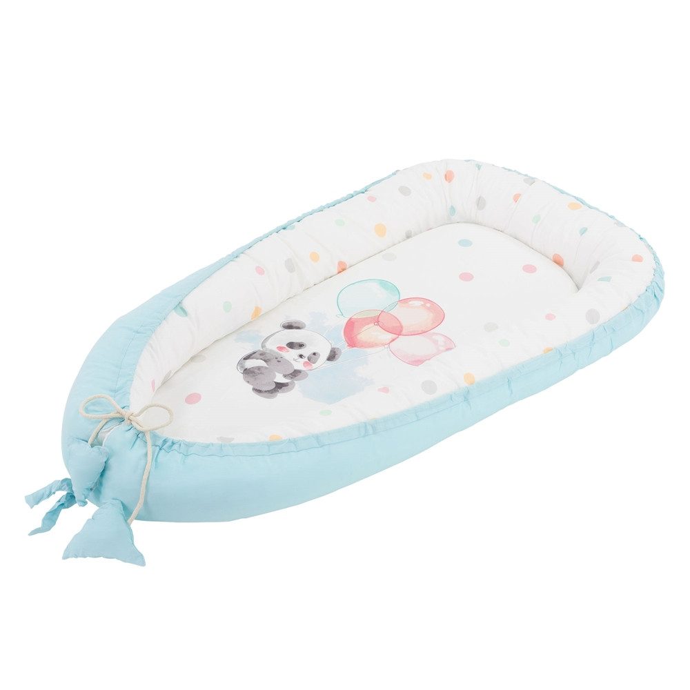 Babybett Baby Nestchen mit Muster aus Baumwolle waschbar bei 40 Grad