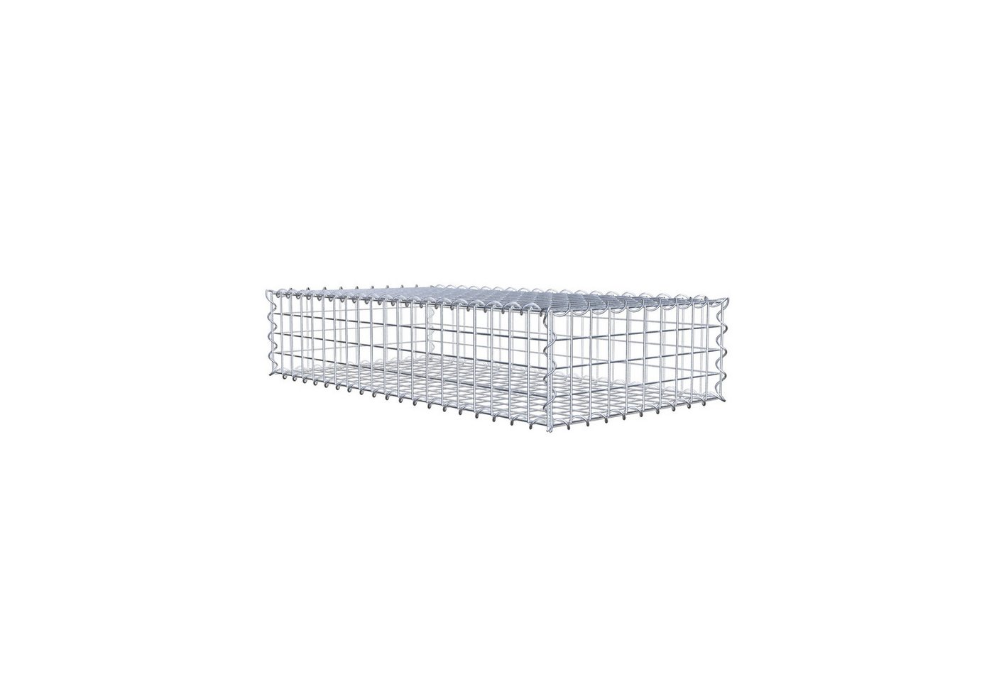 Thumbnail - Gabiona Gabionenzaun Gabione 100 cm x 20 cm x 50 cm (L x H x T), Maschenweite 5 cm x 5 cm, (Gabione 100 cm x 20 cm x 50 ...