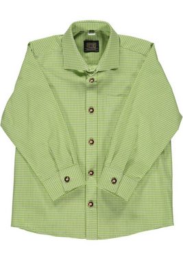 OS-Trachten Trachtenhemd Preva Jungen Langarmhemd mit aufgesetzter Brusttasche