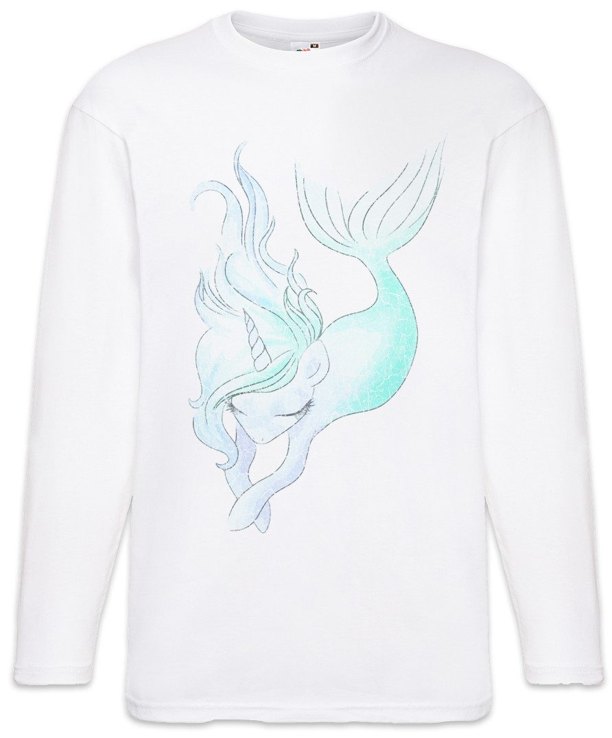 Langarmshirt Unimaid II Langarm T-Shirt Einhorn Unicorn Meerjungfrau Anime Cartoon