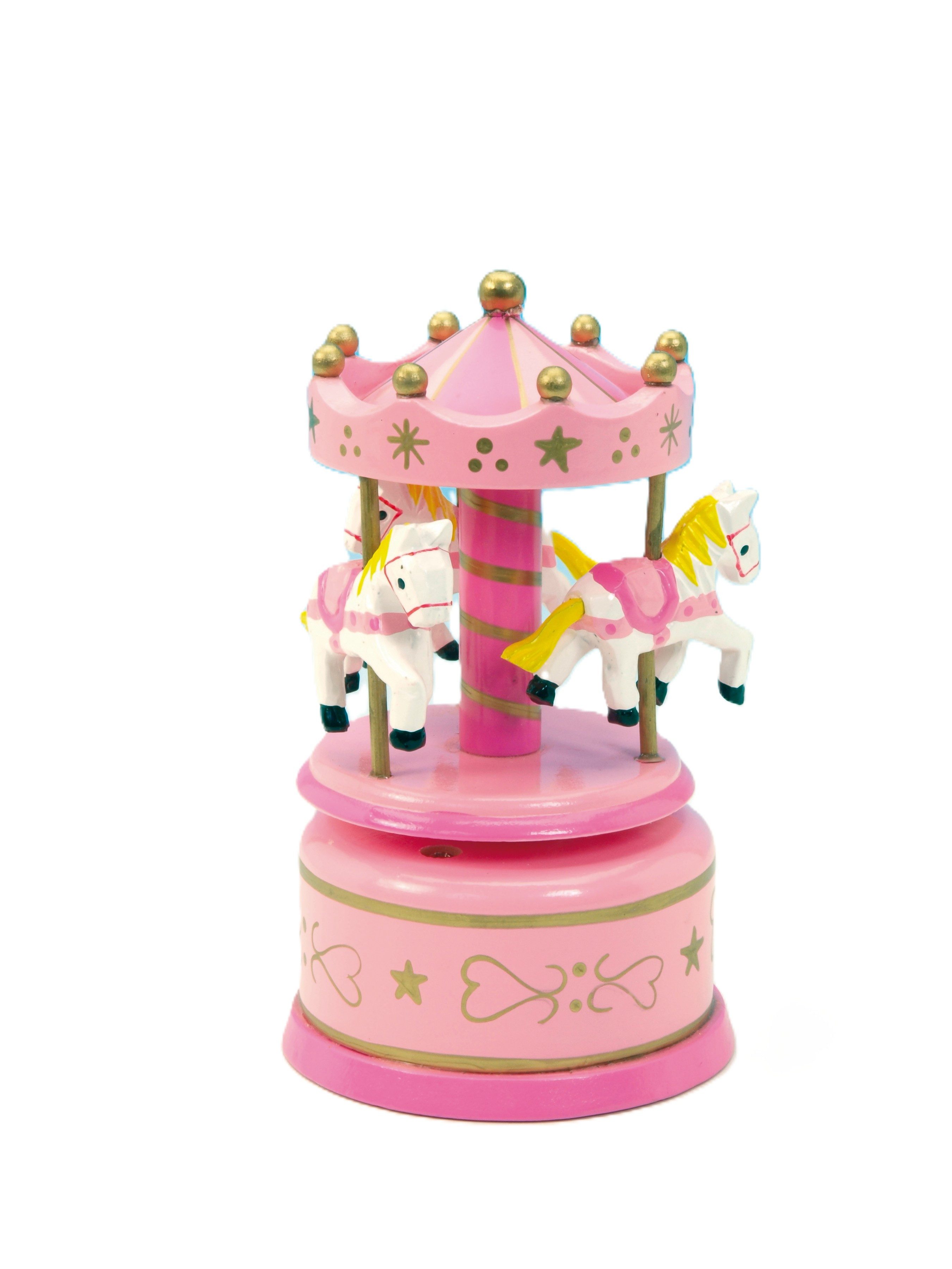 Spieluhr Karussell rosa