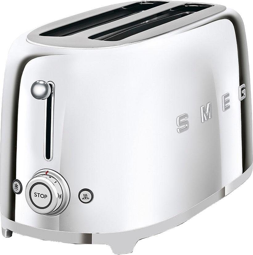 Smeg Toaster TSF02SSEU, 2 lange Schlitze, für 2 Scheiben, 1500 W