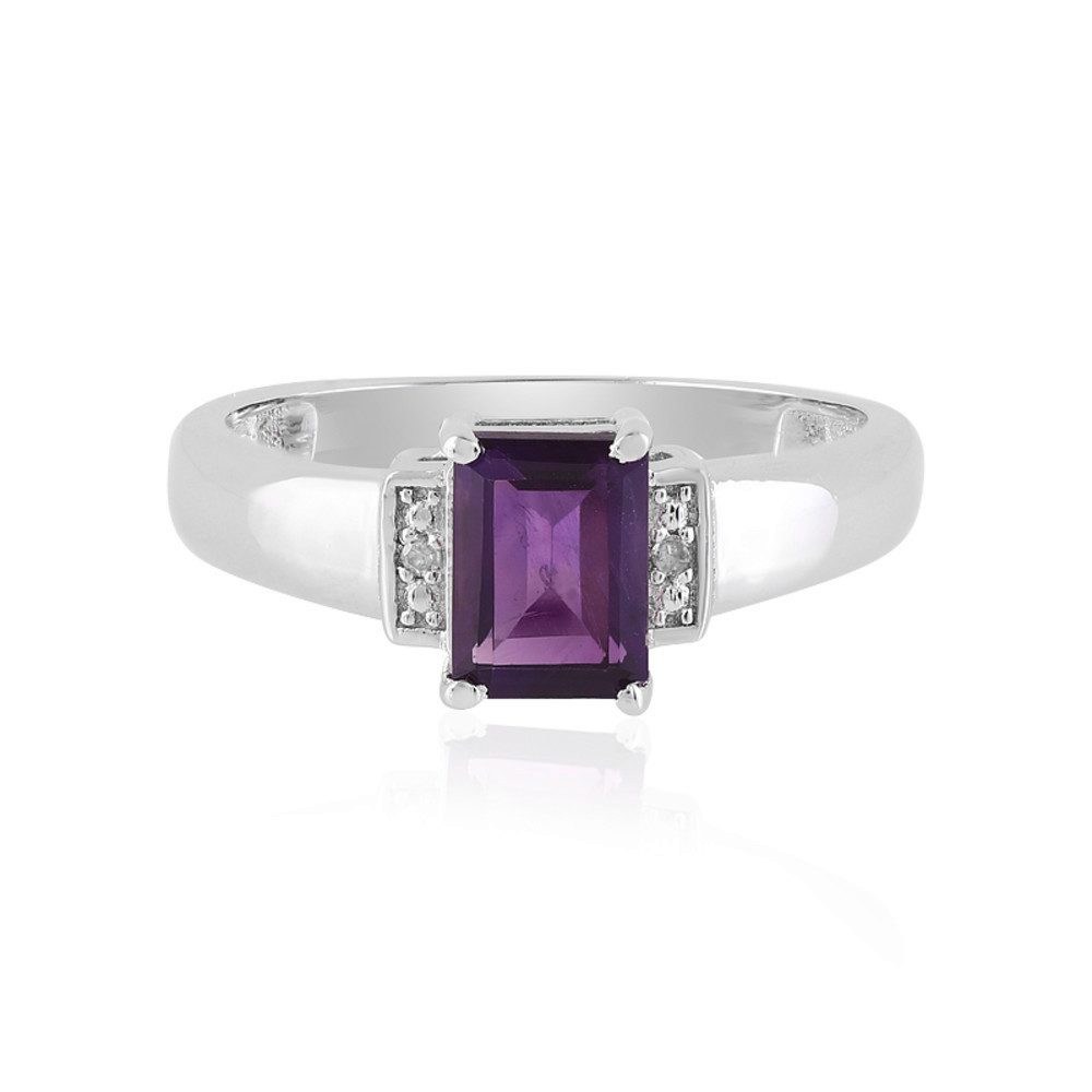 Cavill Diamantring Cavill Amethystring 0,81 ct Oktagon 925 Silber mit Diama günstig online kaufen