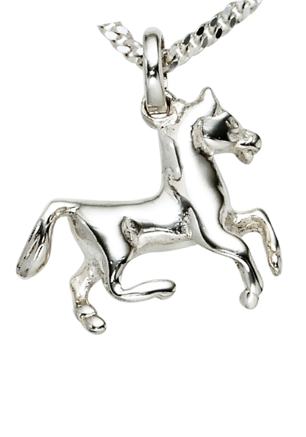 JOBO Kettenanhänger Anhänger Pferd, 925 Silber
