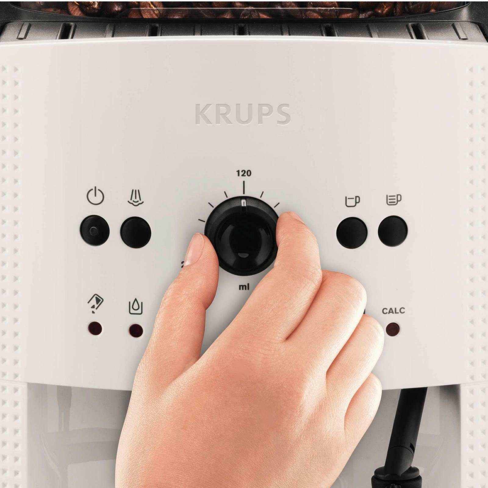 Krups Kaffeevollautomat, Automatische Abschaltung, Dampfstab, Abnehmbarer Wasserbehälter