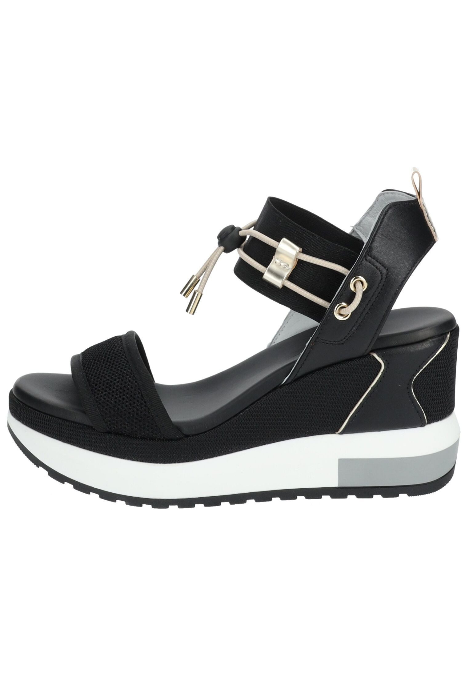 Nero Giardini Sandalen Leder/Textil Keilsandalette günstig online kaufen