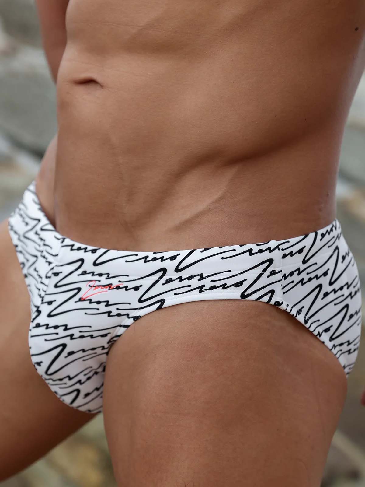 2eros Badehose 2Eros V20 Signature Print Swim Brief B&W günstig online kaufen