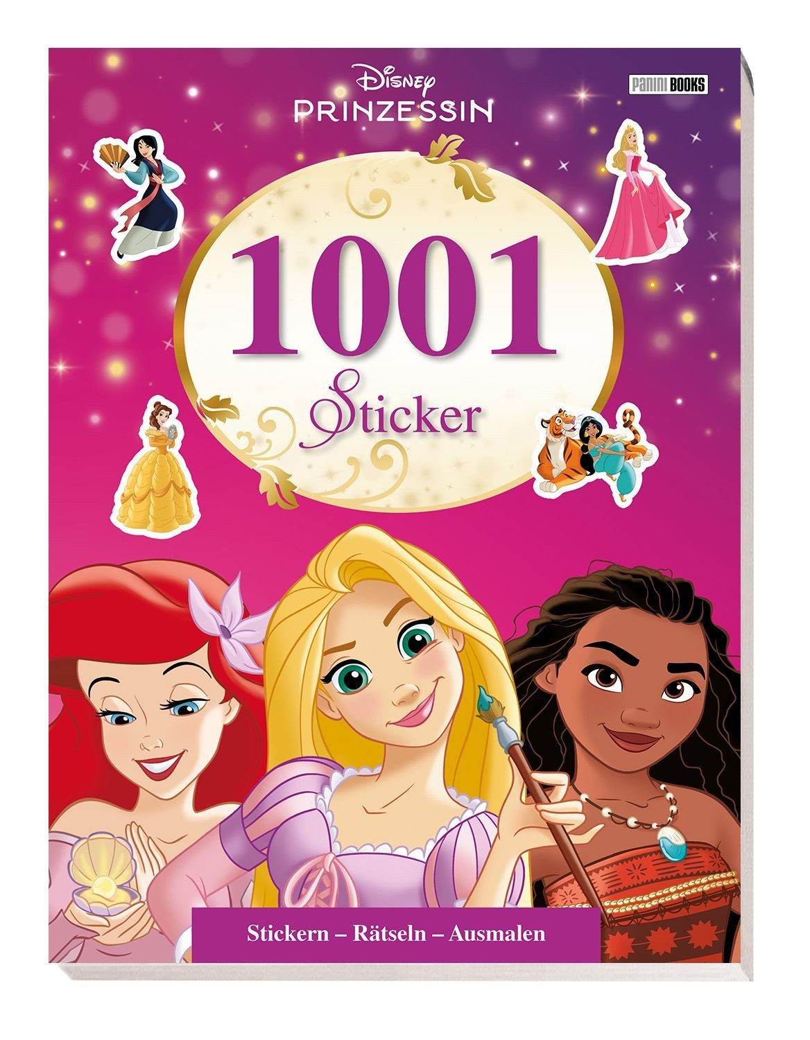 Disney Prinzessin: 1001 Sticker: Stickern – Rätseln – Ausmalen / Panini