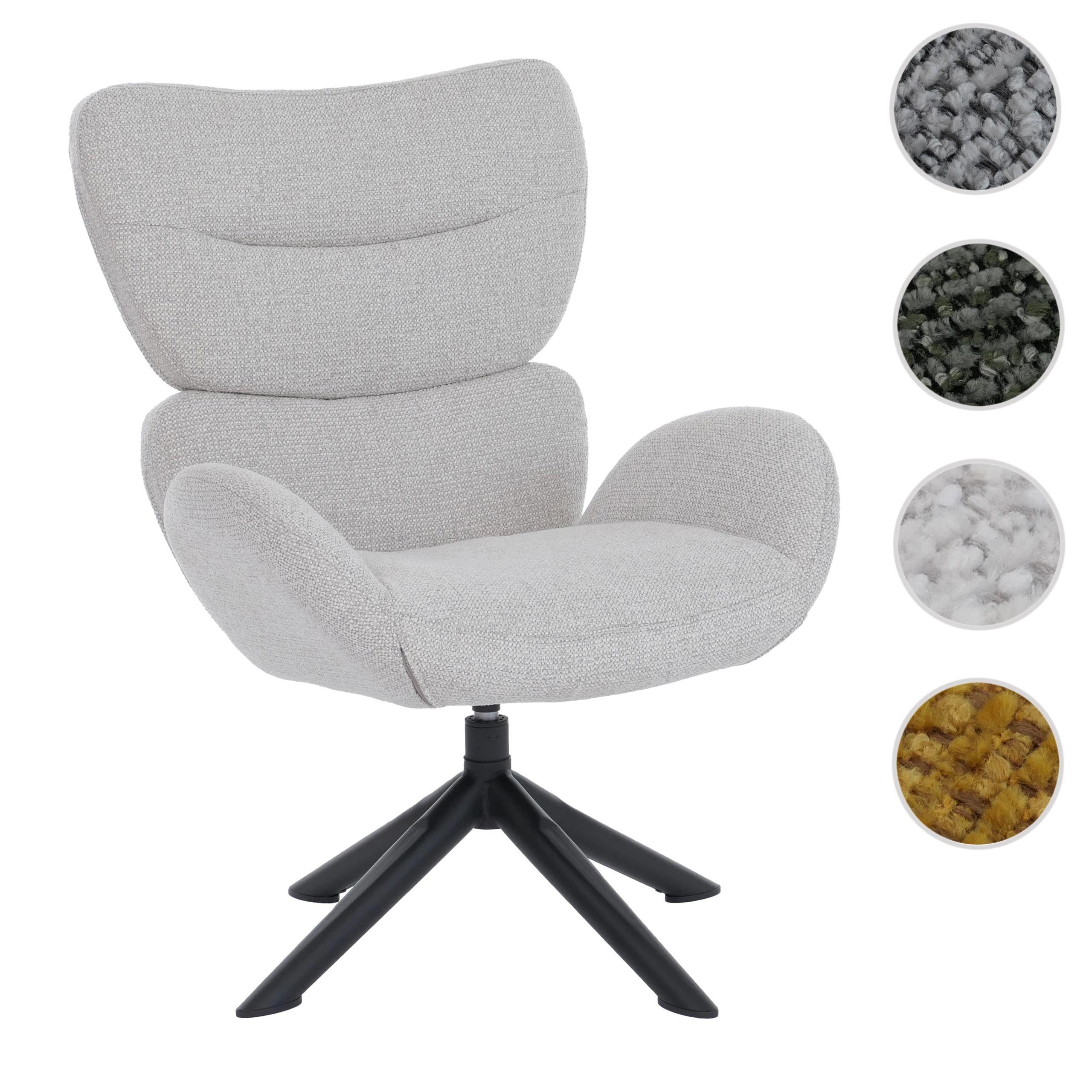 MCW Polsterstuhl MCW-Q53 (1 St), Um 360° drehbar, Mit Wippfunktion, Edler Chenille-Stoffbezug