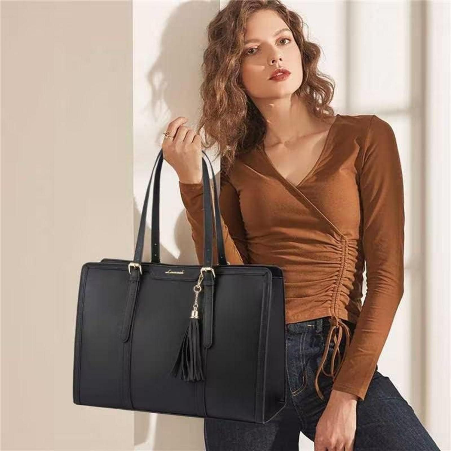 LuxusKollektion Laptoptasche Laptoptasche Damen 17 Zoll Handtasche Umhänget günstig online kaufen