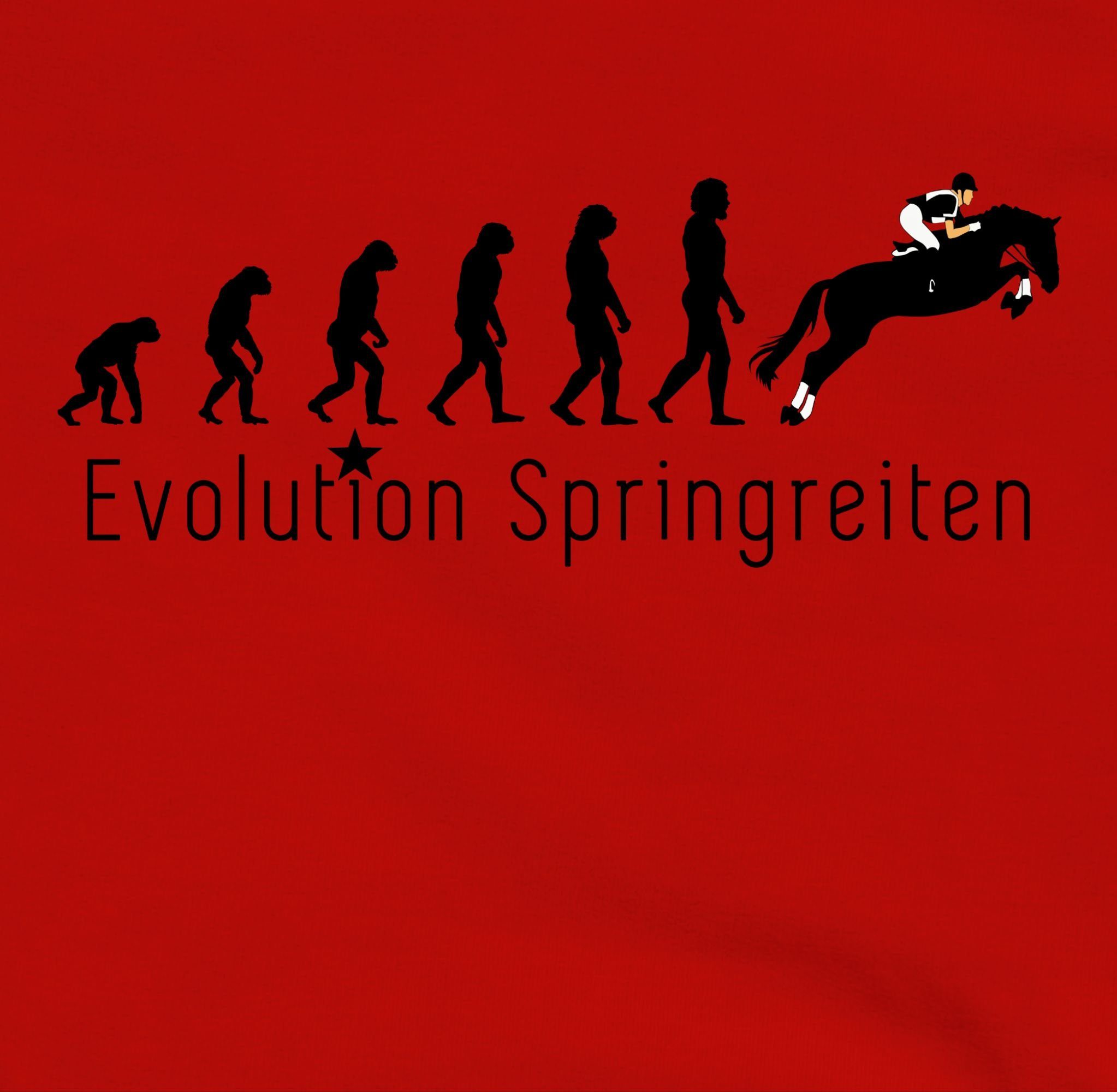 Damen Pullover Shirtracer Hoodie Springreiten Evolution - Evolution Outfit - Damen Premium Kapuzenpullover Entwicklung und Gesch