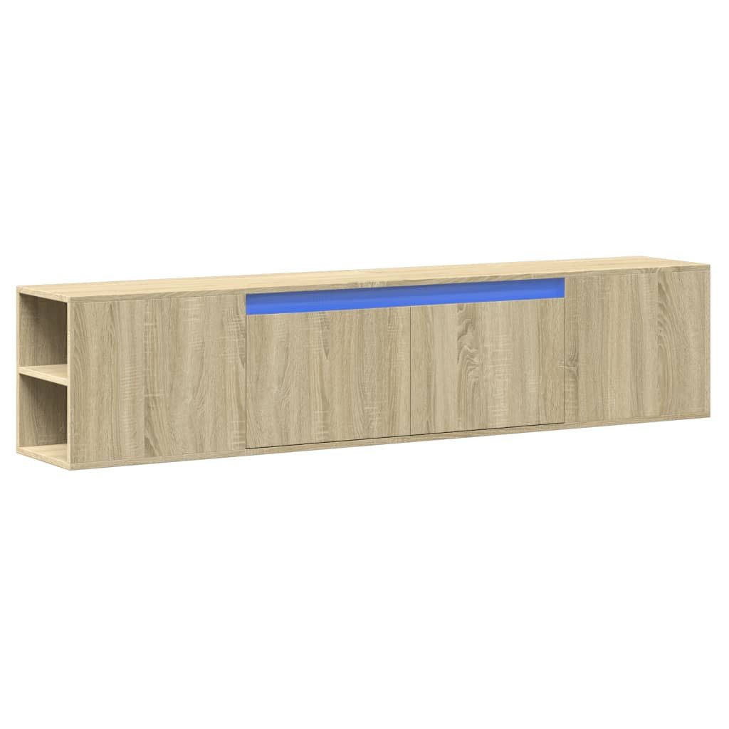 vidaXL TV-Wand TV-Wandschrank mit LED-Beleuchtung Sonoma-Eiche günstig online kaufen
