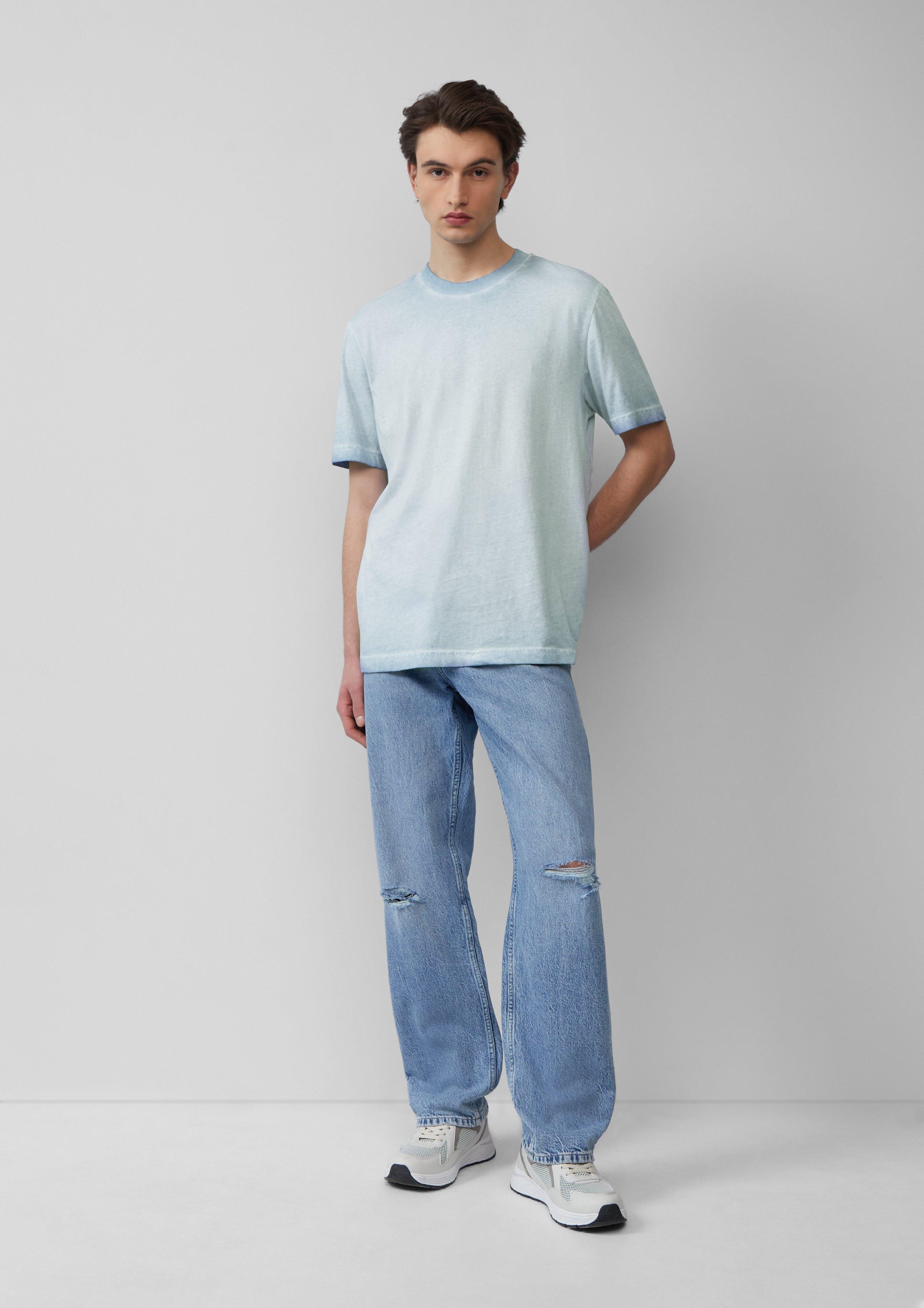 QS Kurzarmshirt Rundhals T-Shirt mit Wascheffekt günstig online kaufen