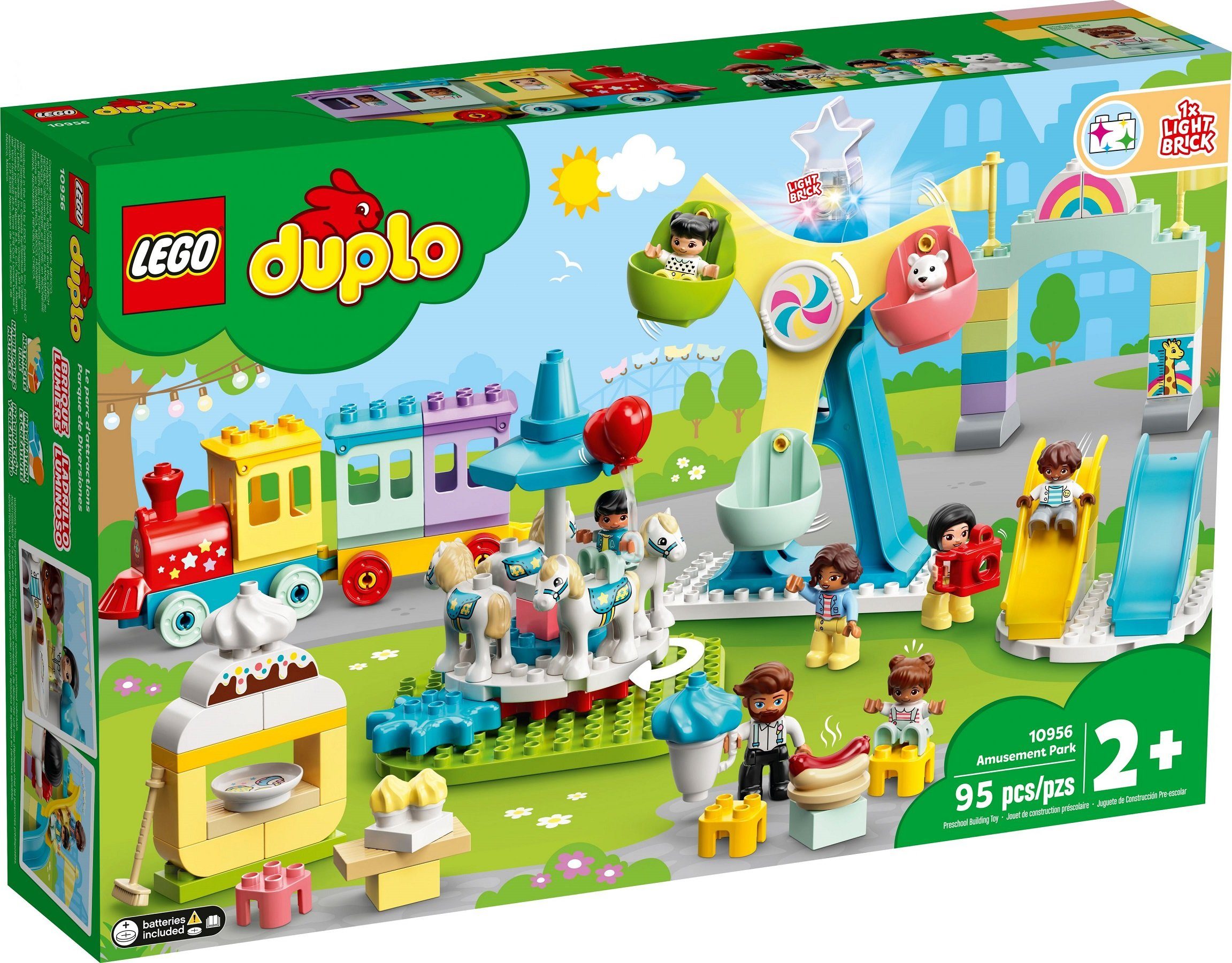 LEGO® LEGO® DUPLO® 10956 Erlebnispark Konstruktionsspielsteine, (95 St)