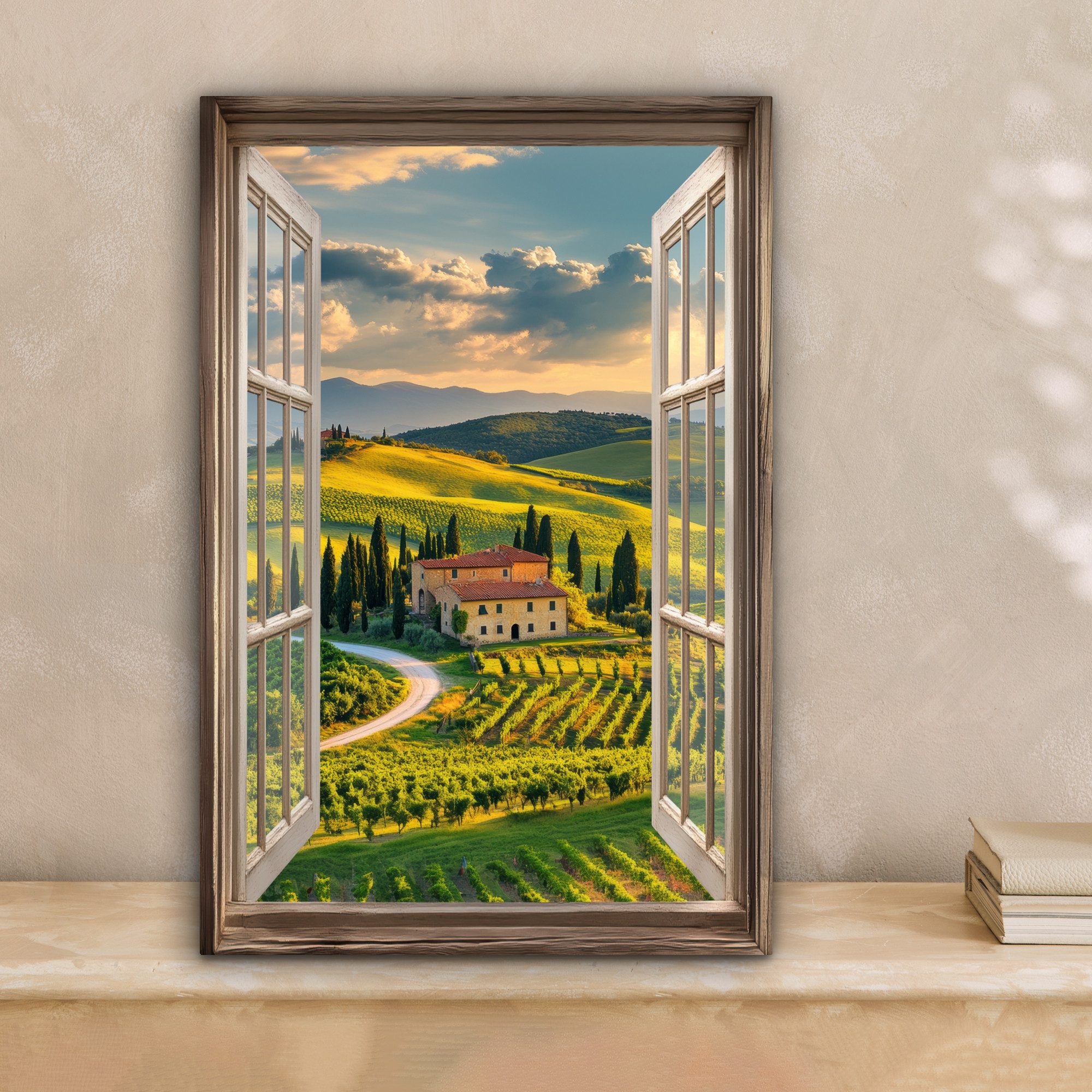 OneMillionCanvasses® Leinwandbild Ansichten - Toskana - Landschaft - Sommer günstig online kaufen