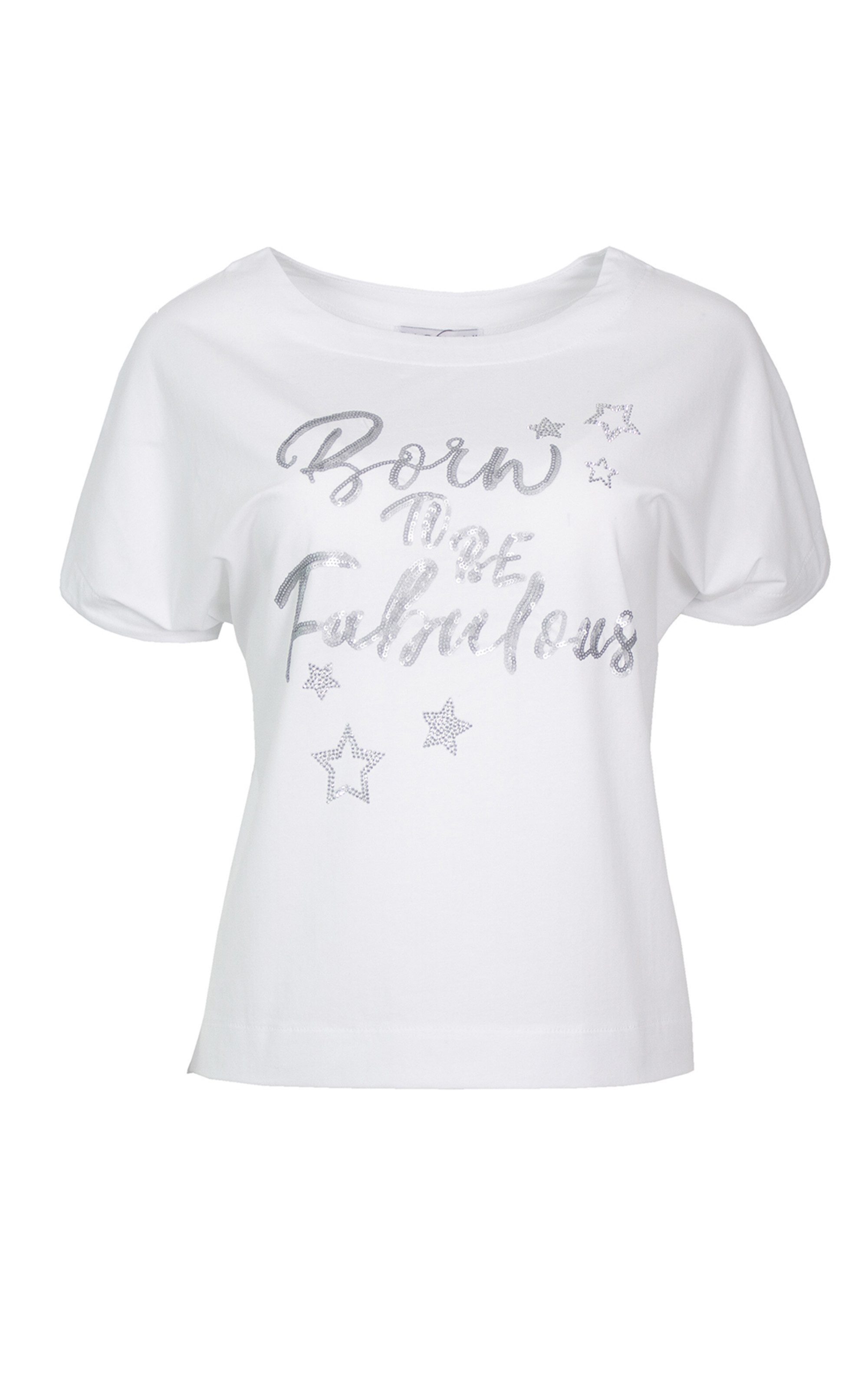 Passioni T-Shirt in Weiß, mit Statement günstig online kaufen