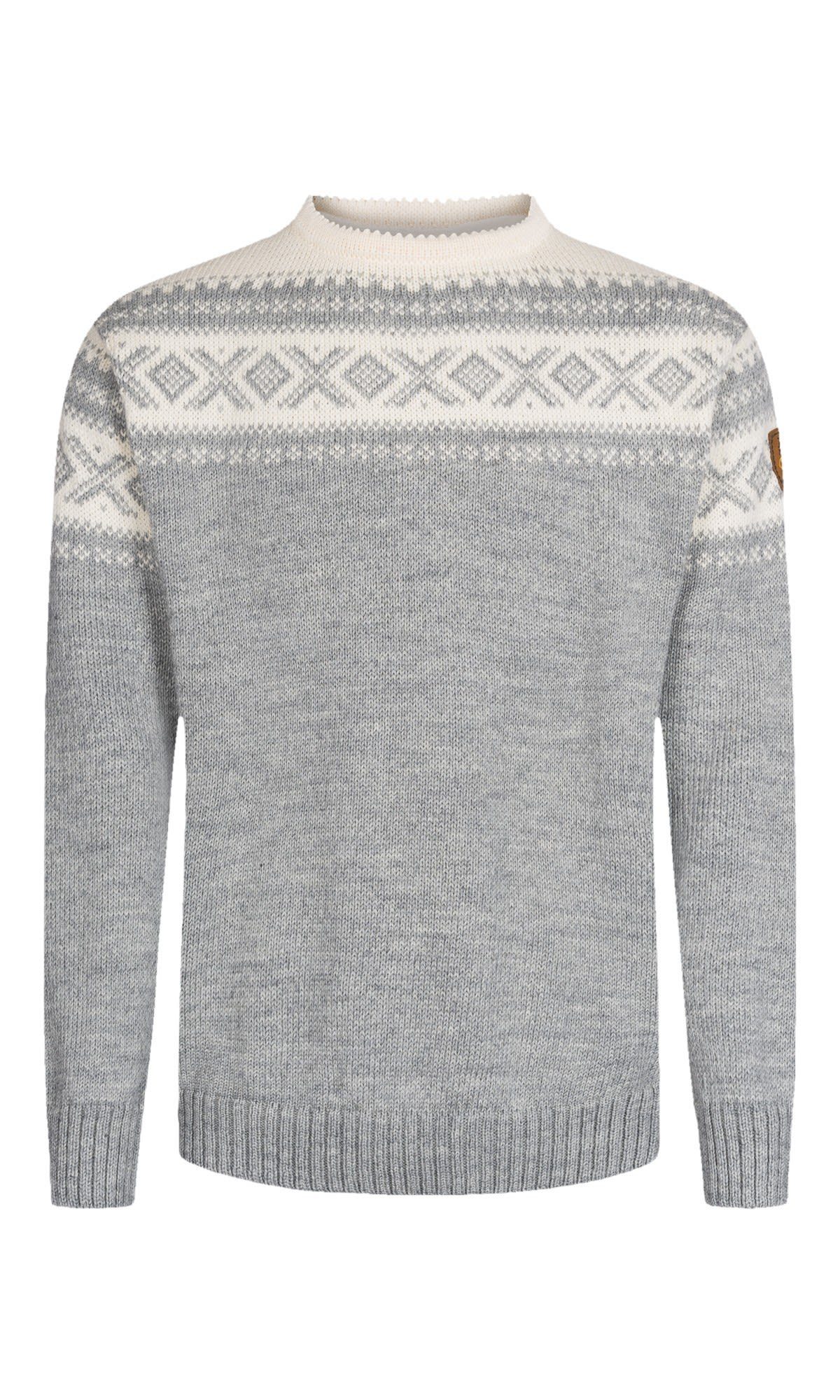 Dale of Norway Longpullover Dale Of Norway Cortina Sweater Freizeitpullover Lightcharcoal - Offwhite