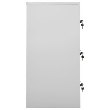 vidaXL Aktenschrank Schließfachschränke 2 Stk Hellgrau und Grün 90x45x92,5cm Stahl