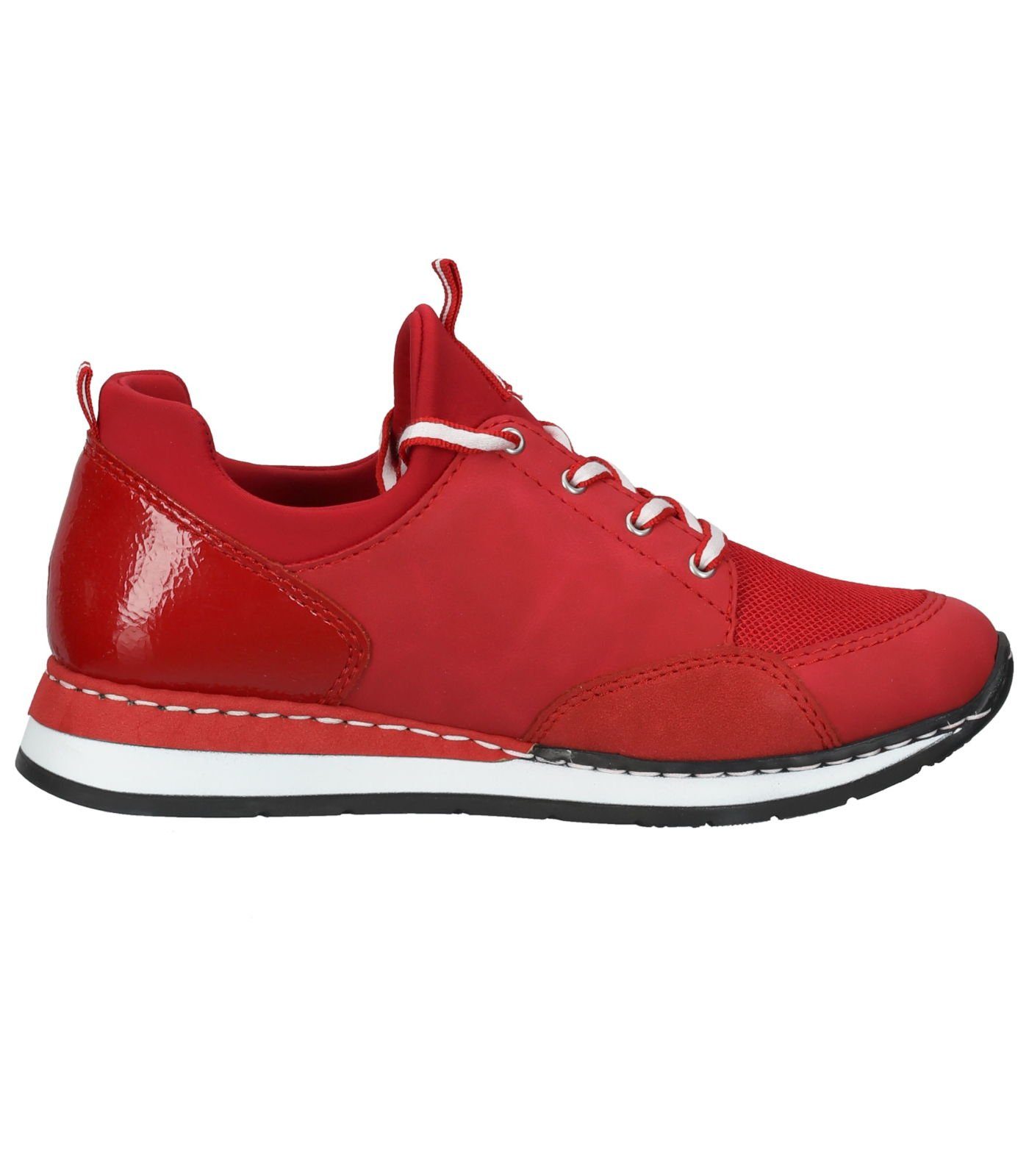 Lederimitat Rot Sneaker Sneaker Rieker