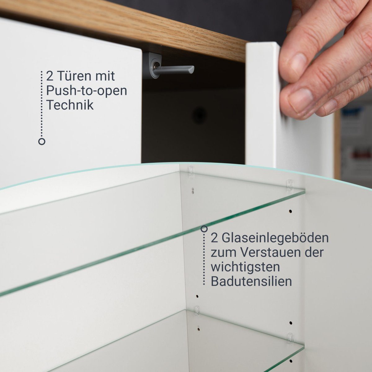 FACKELMANN Hängeschrank Doppel-Hängeschrank FINN – Bild 3 von 5