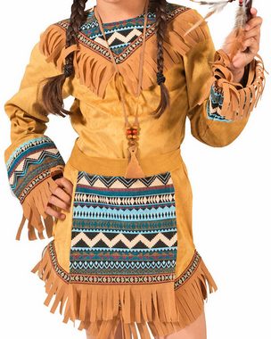 Funny Fashion Kostüm Stammes Prinzessin für Mädchen - Western Cowboy Party