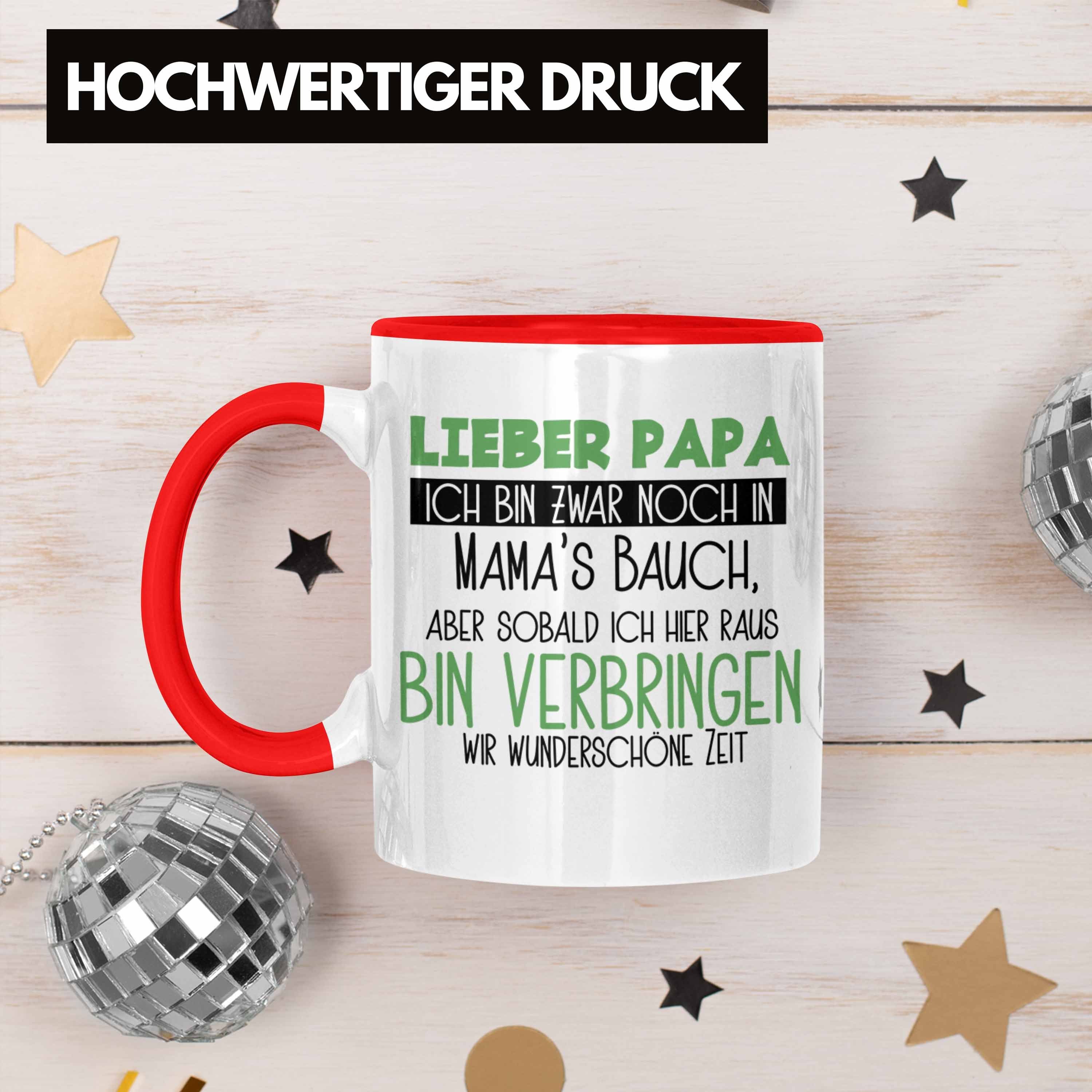 Rot Papa Sohn Tasse für Geschenk Schwangerschafts Trendation Tasse Tochter Schwangerschaft