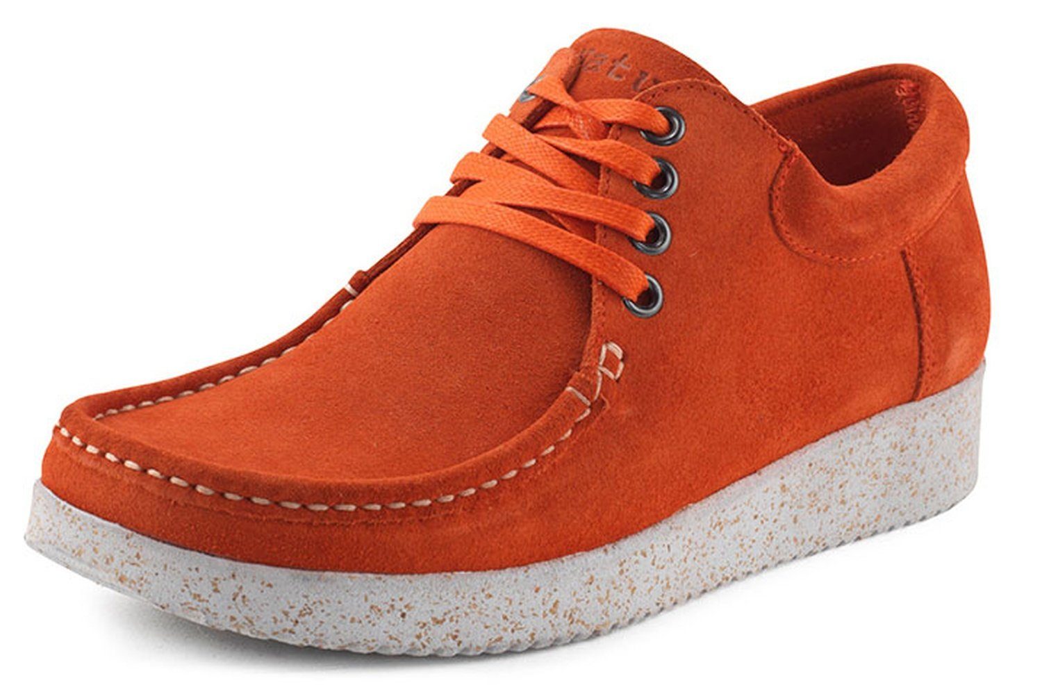 Nature Footwear Anna / Obermaterial: Wildleder Futter: Mikrofaser Schnürsenkel: Baumwolle Sohle: Naturkautschuk mit Korkresten Sneaker