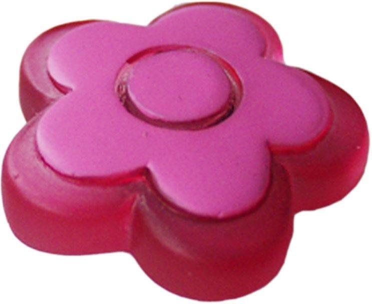Blume, Dekomagnet Liedeco, für rot/rosa Flächen (1-St), Gardinen, metallische