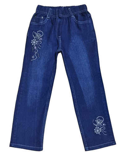 Girls Fashion Dehnbund-Jeans Jeans Hose Stretch, M4