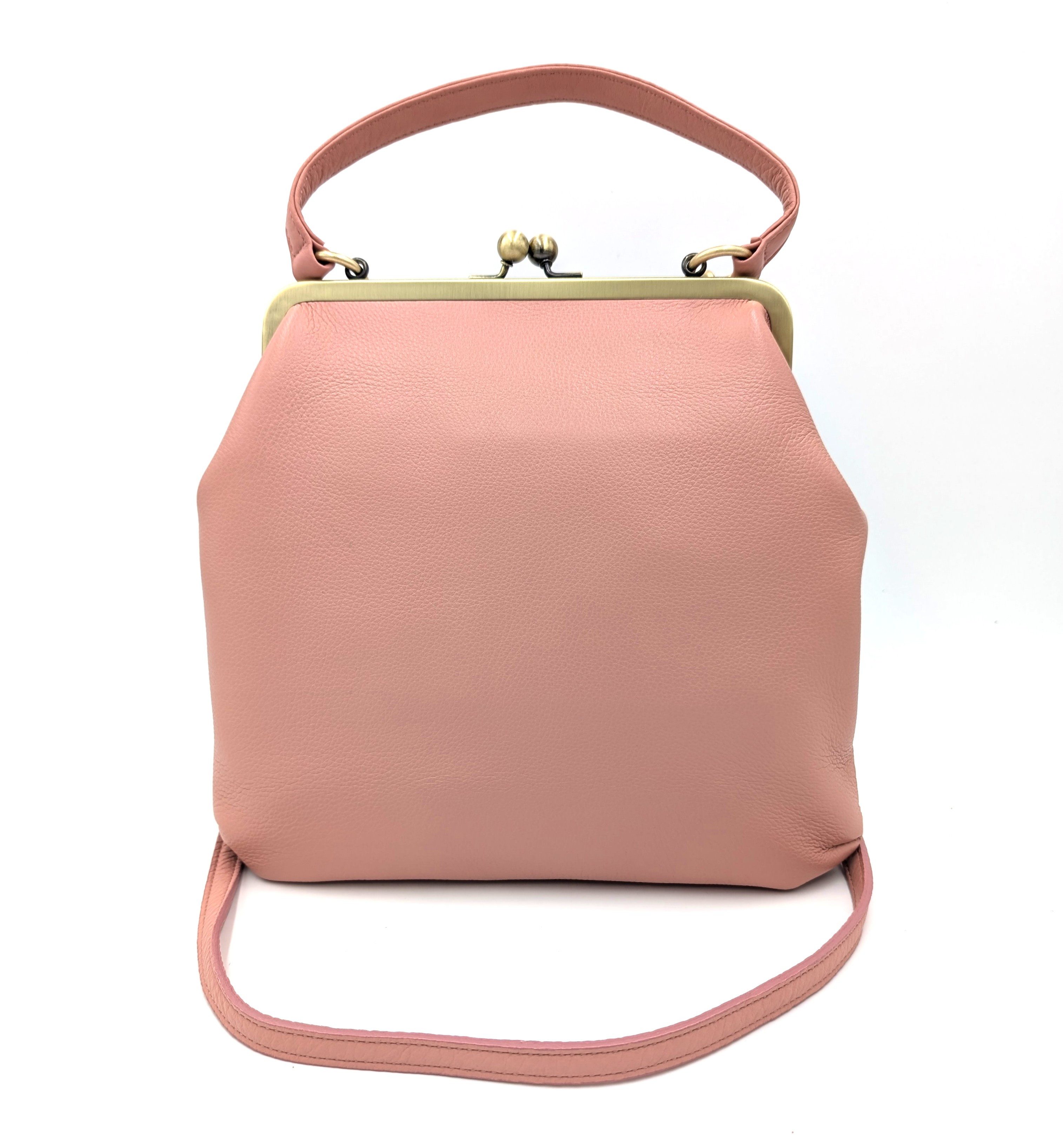 Taschenkinder Schultertasche Vintage Ledertasche Damen - Handtasche Zoe, Retro Umhängetasche, Echtes Leder vom Rind