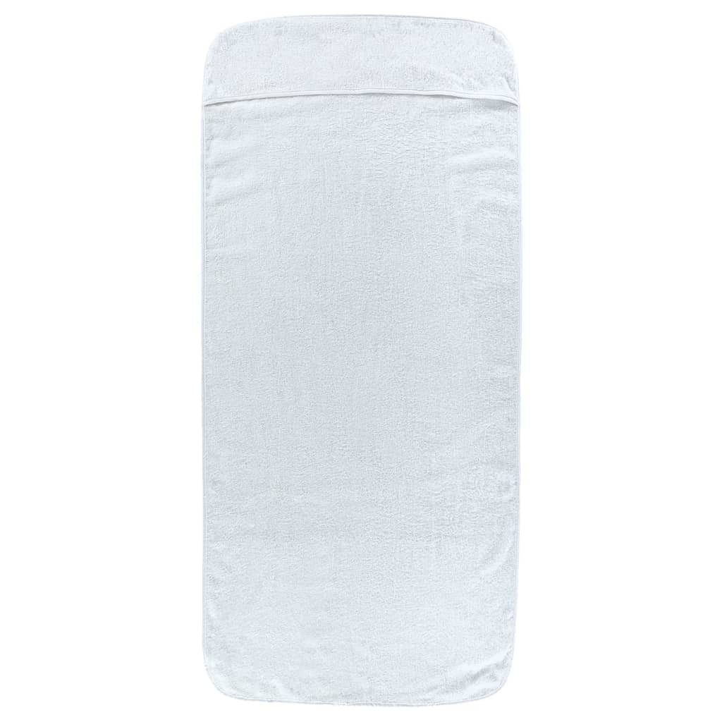 vidaXL Strandtücher Strandtücher 2 Stk. Weiß 75x200 cm Stoff 400 GSM, (2-St)