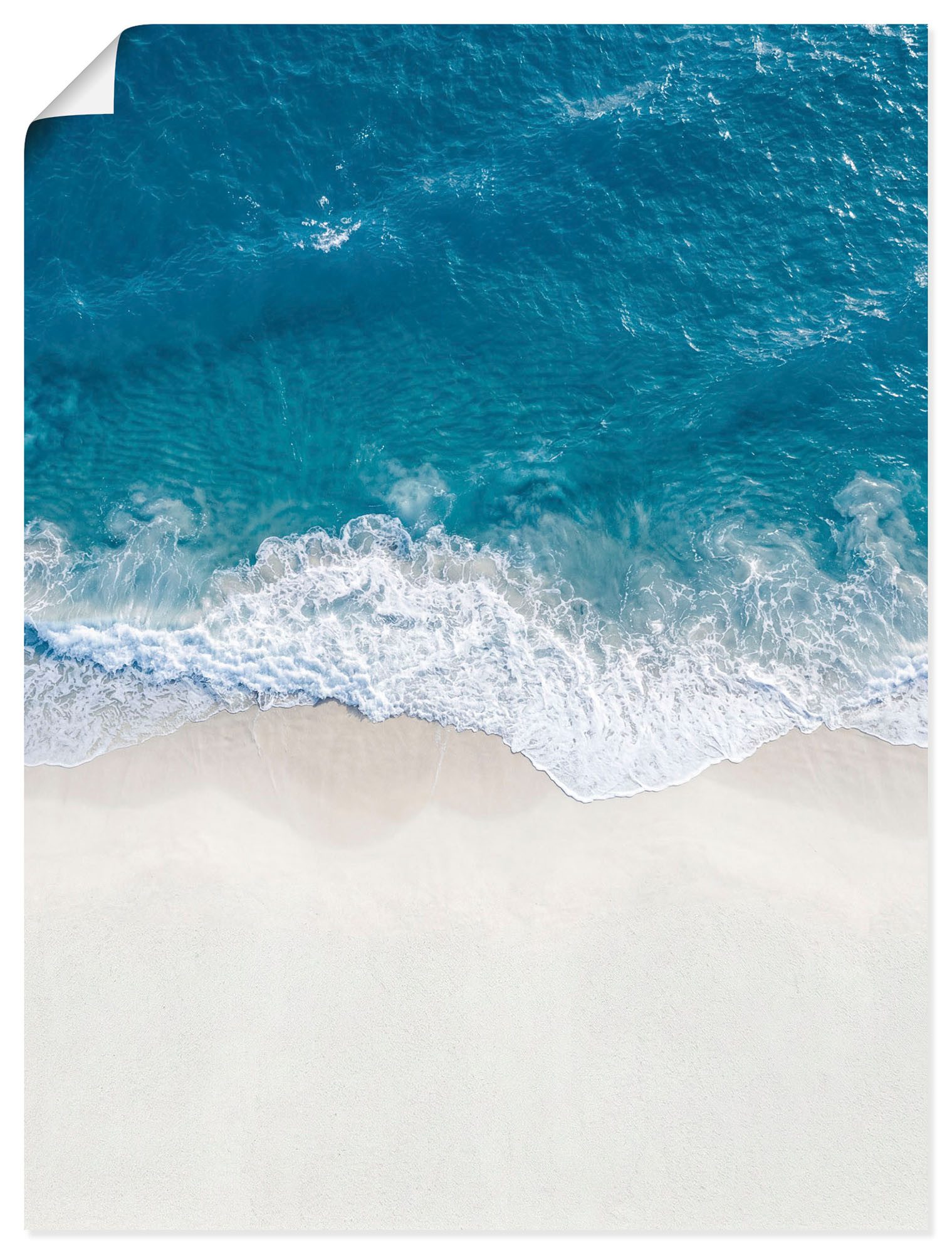 OTTO home Wandbild Strand von oben II, Meer Bilder (1 St), als Poster oder Leinwandbild in verschied. Größen