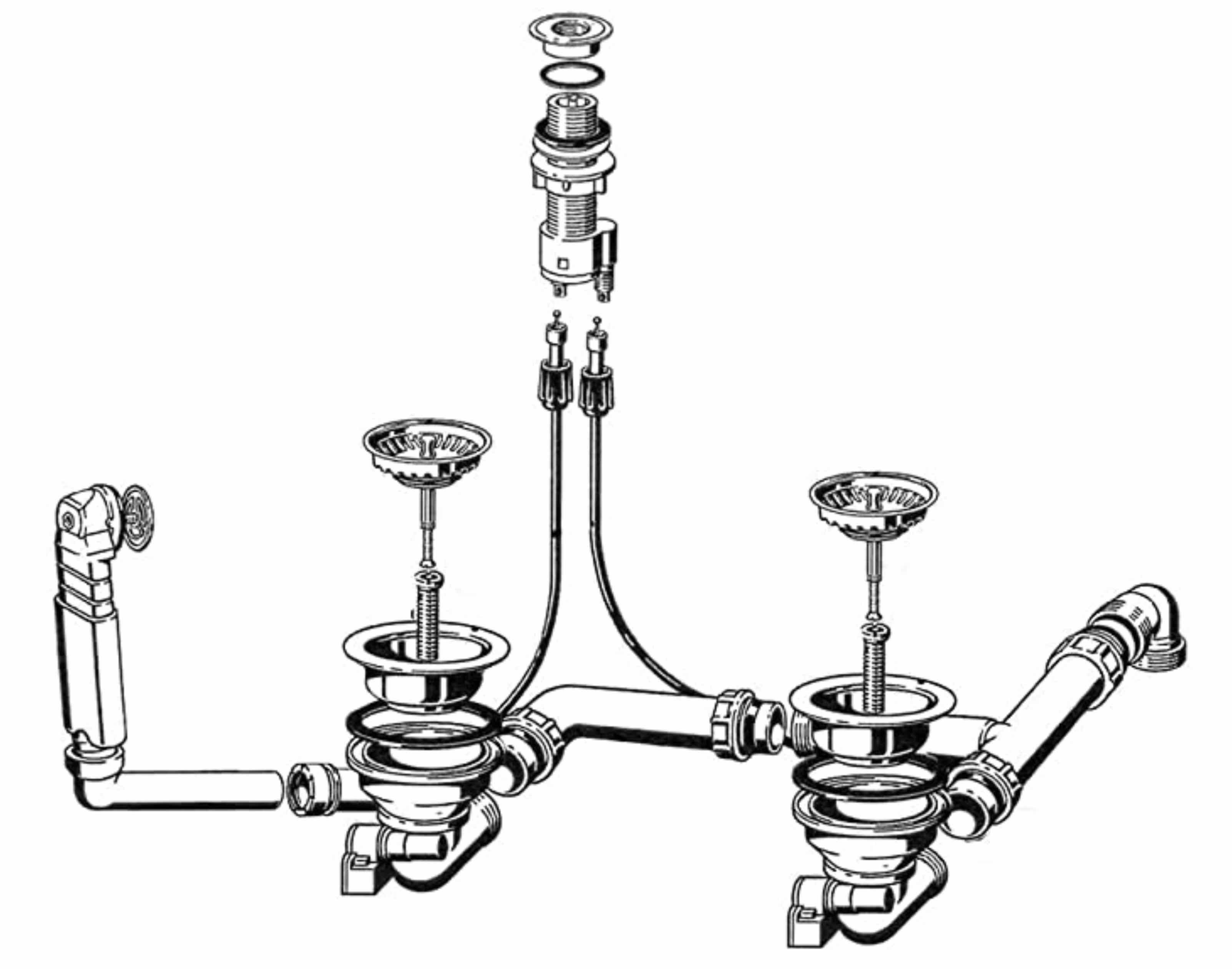 Villeroy & Boch Einbauspüle Villeroy & Boch YB5 Küchen Kollektionen Profi Ablaufgarnitur