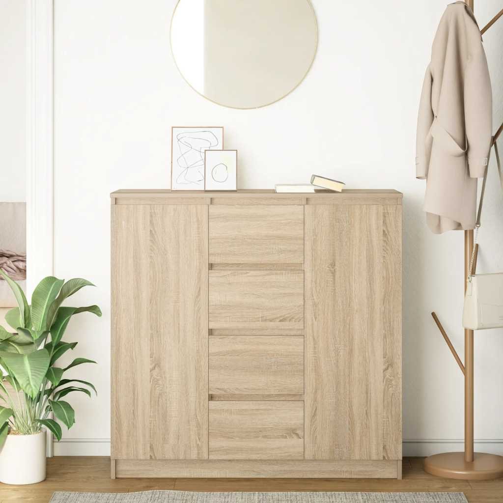 vidaXL Sideboard Sideboard mit Schubladen Sonoma-Eiche 100,5x35x98,5 cm (1 günstig online kaufen