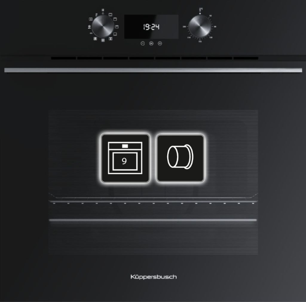 Küppersbusch Backofen 60 cm Teilauszug 70 Liter Pizzafunktion A+ B6200.0S1