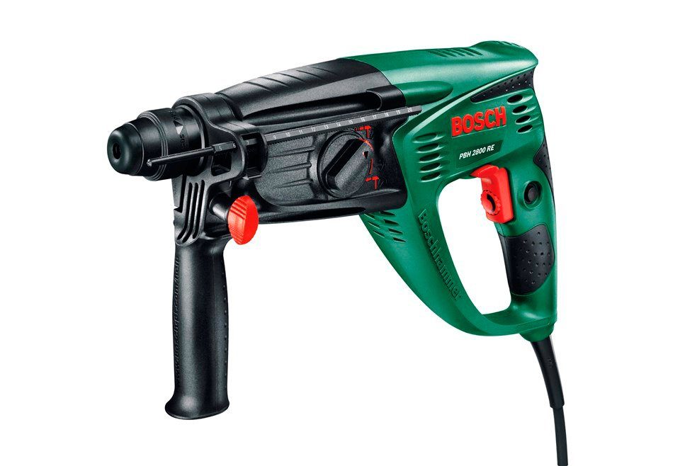 Bosch Home & Garden Bohrhammer PBH 2800 RE, 230 V, max. 1450 U/min,  Stufenlose Drehzahleinstellung, Überlastkupplung