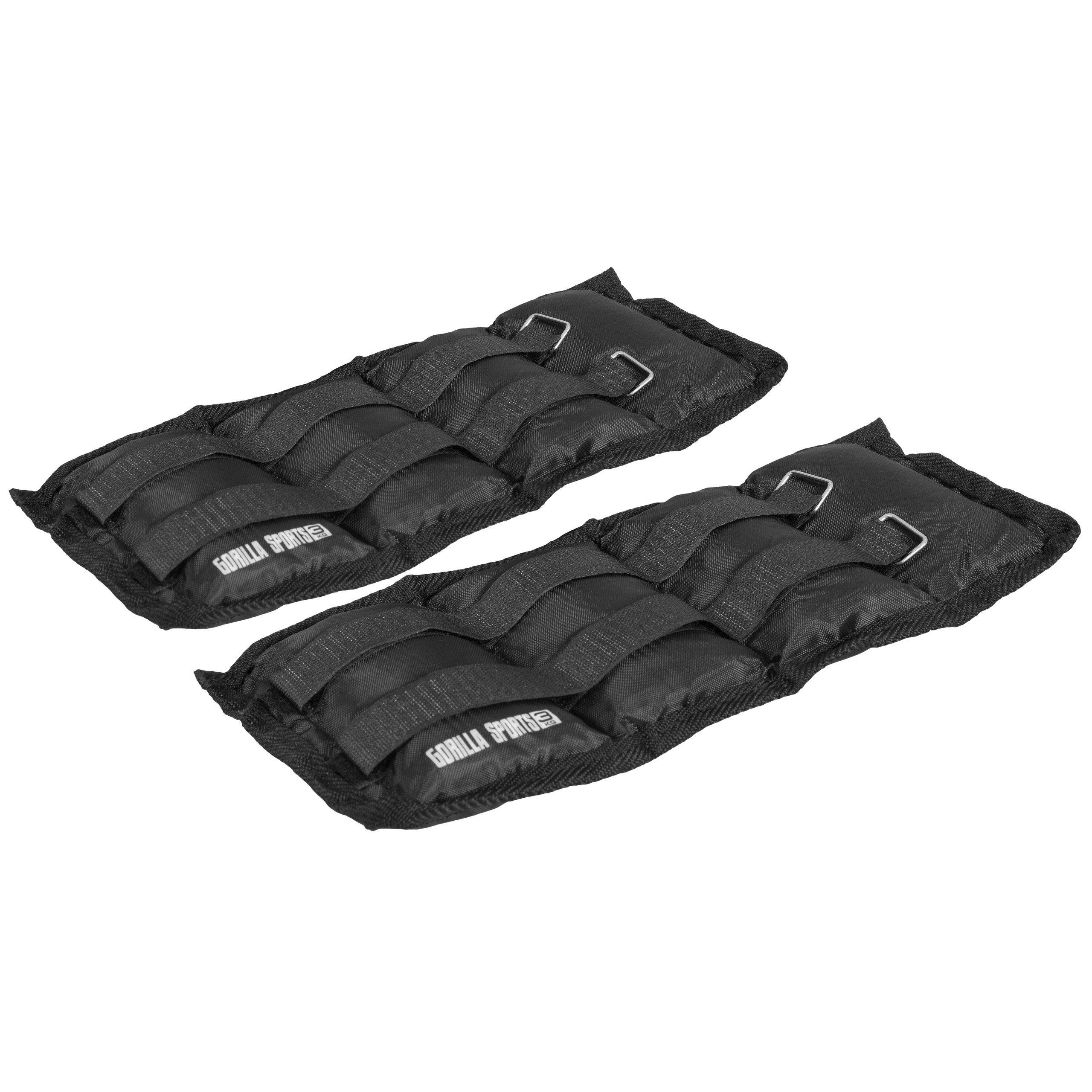 GORILLA SPORTS Zusatzgewichte Gewichtsmanschetten 2er Set Laufgewichte Fußgewichte Handgelenke, 6 kg