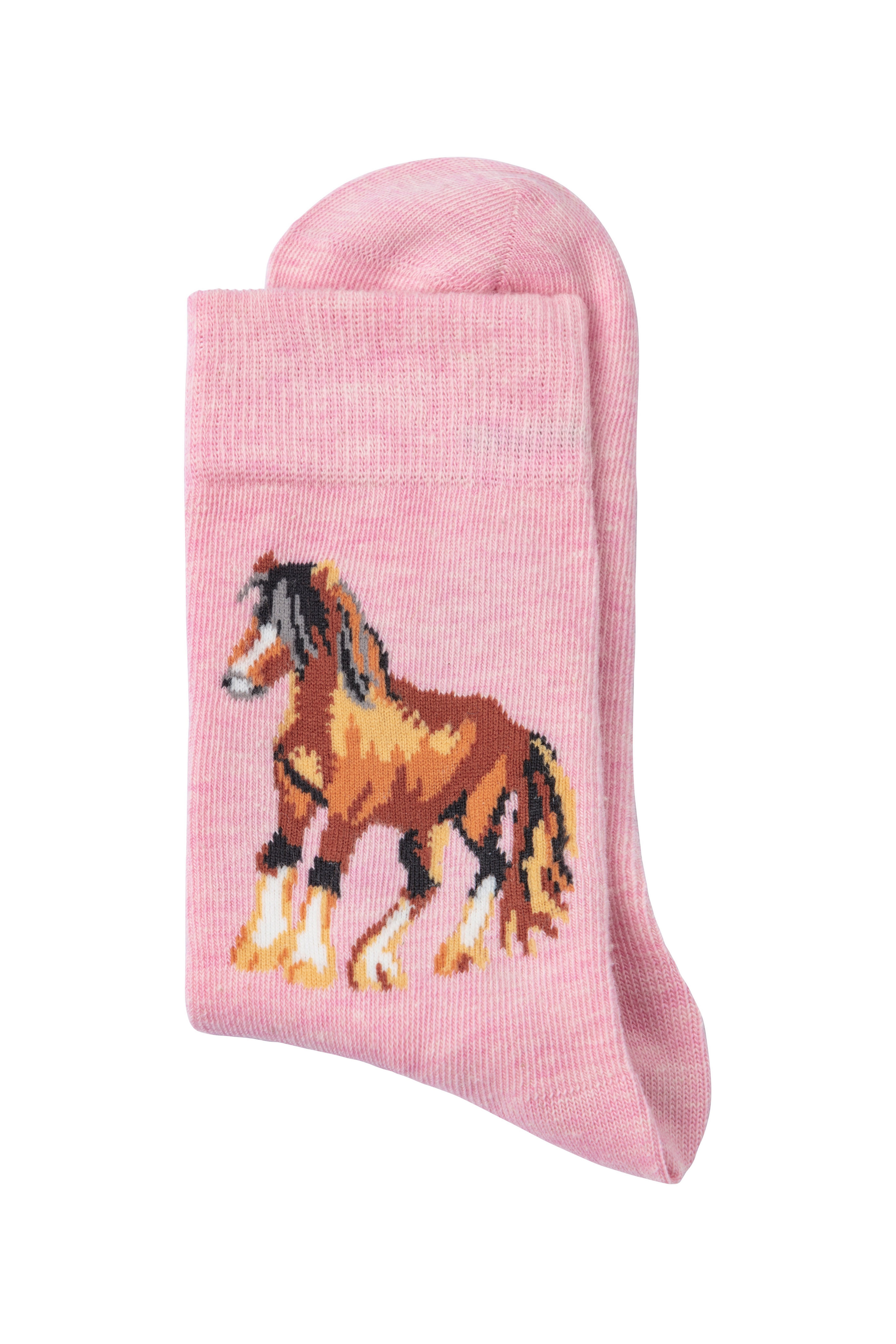 H.I.S Pferdemotiven (5-Paar) unterschiedlichen Socken Mit